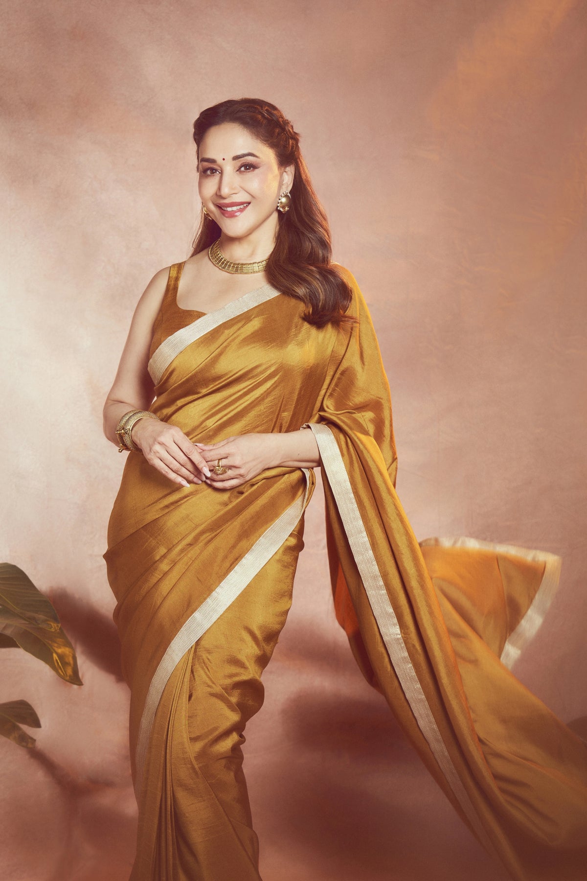 The Amber Roman Silk Saree