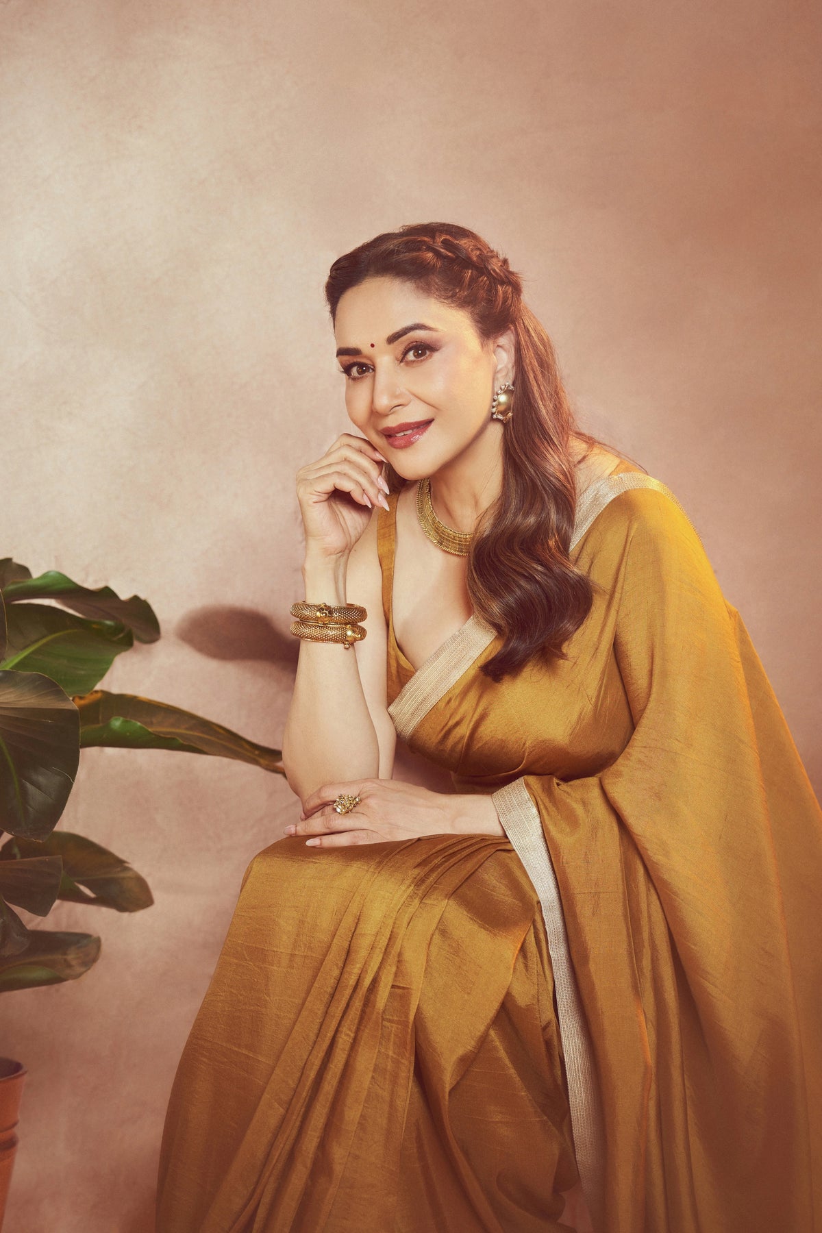 The Amber Roman Silk Saree
