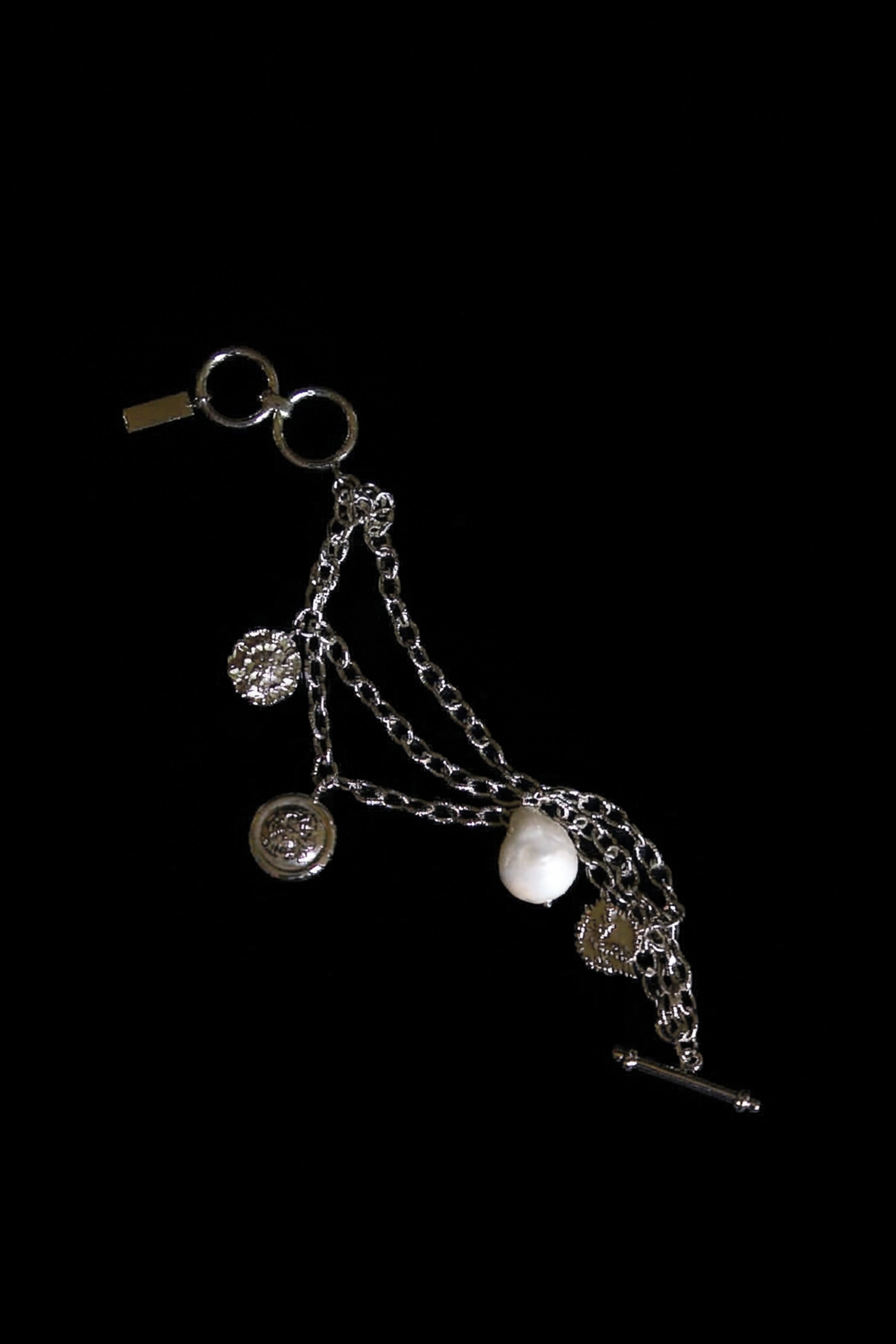 The Medallion Charm Bracelet in Starlight
