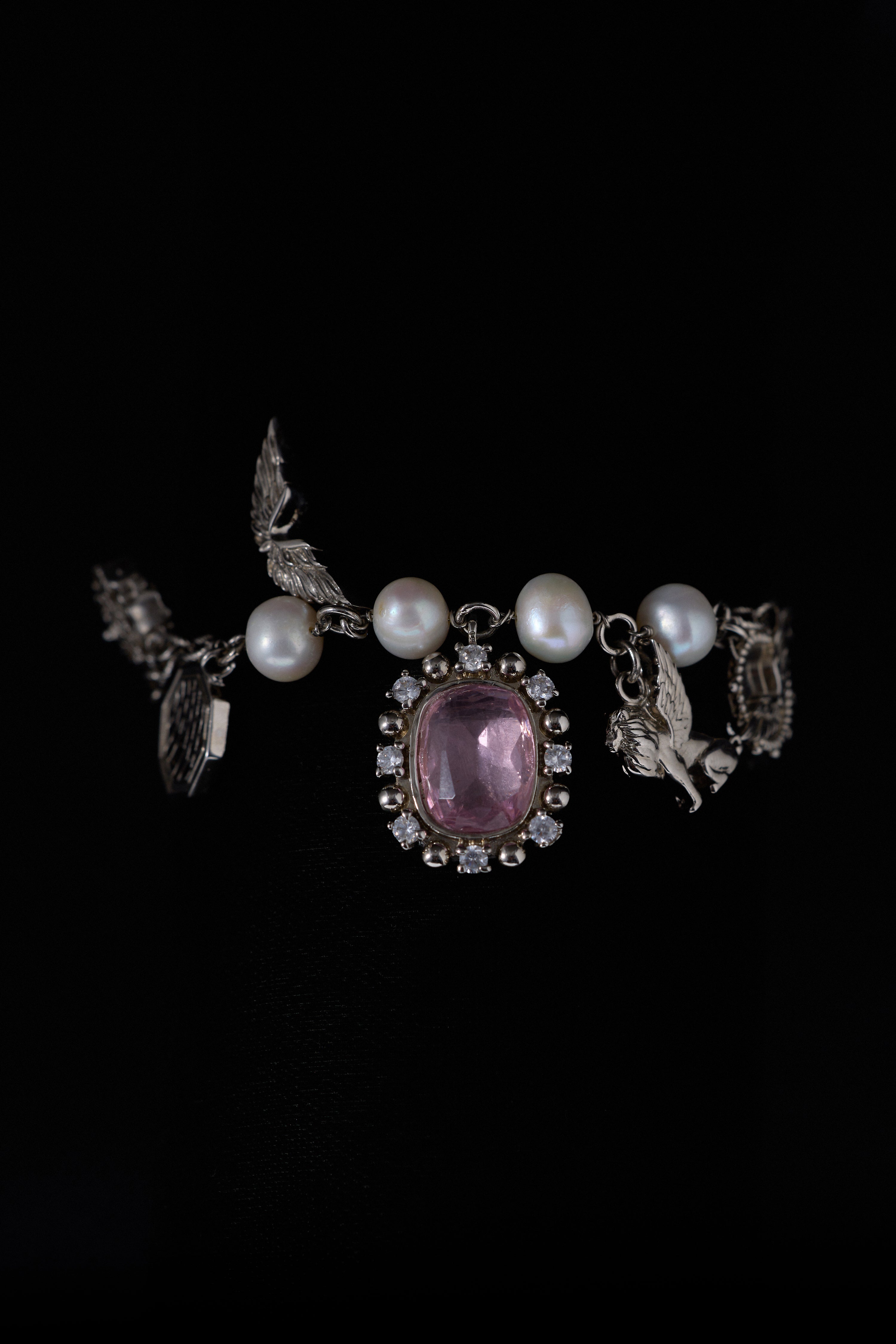 The Royal French Rose Charm Bracelet