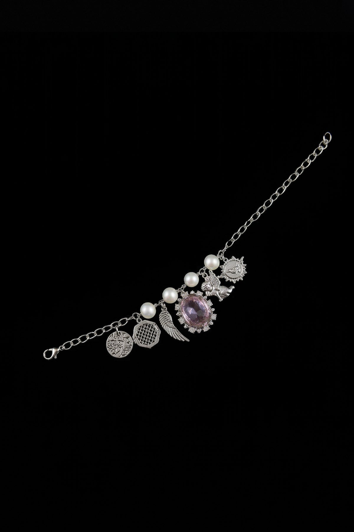 The Royal French Rose Charm Bracelet