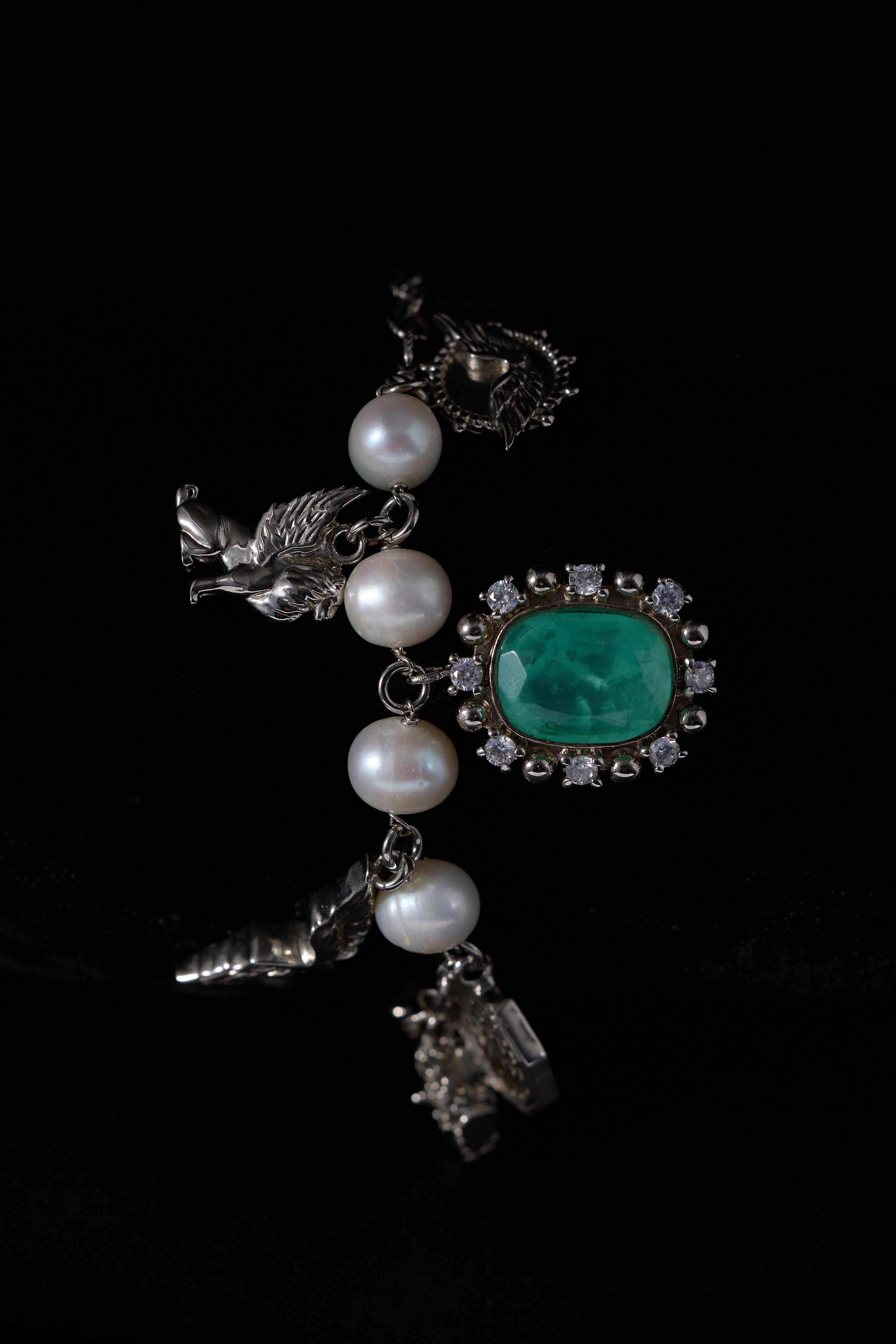 The Royal Aquamarine Charm Bracelet
