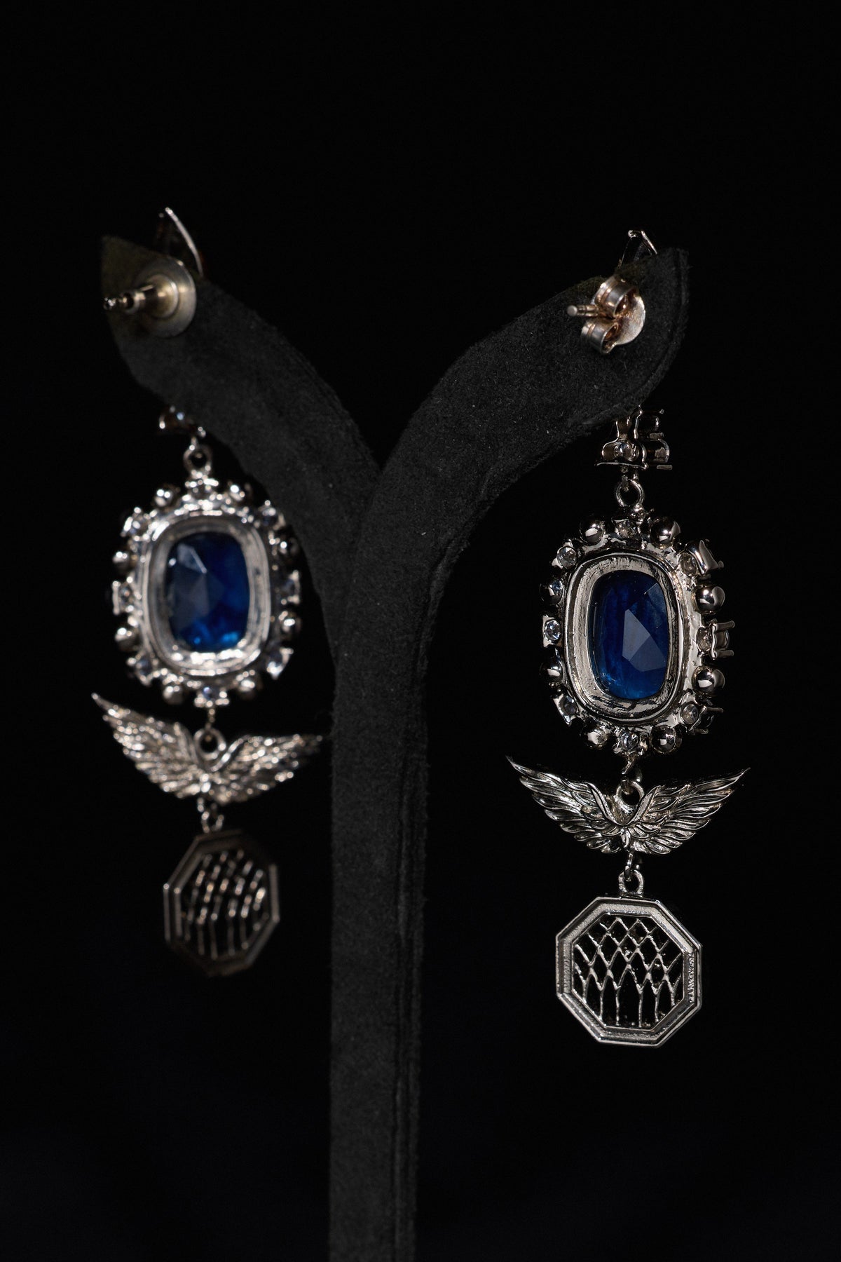 The Royal Florentine Parisian Blue Earrings in Starlight