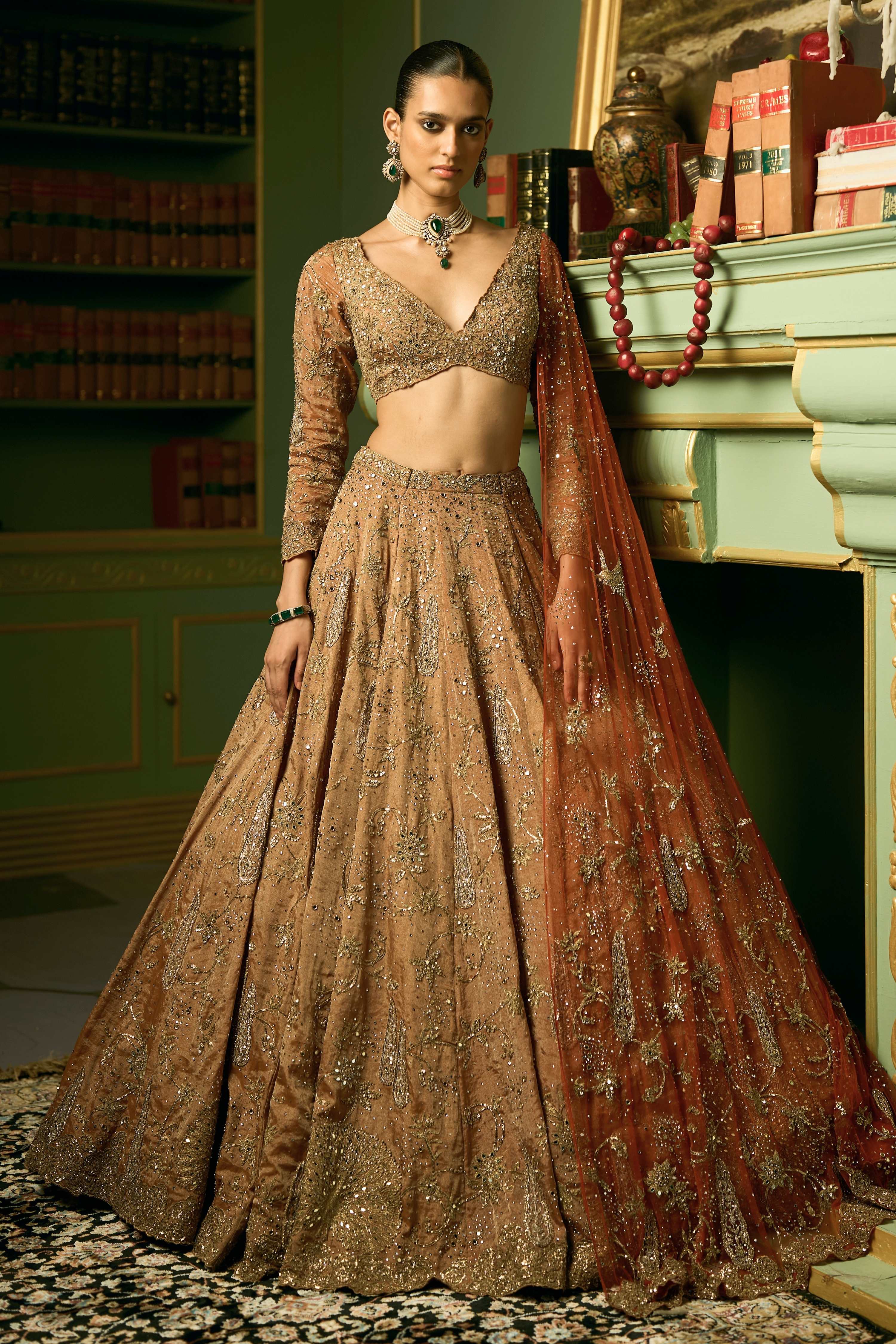 The Pine Landscape Lehenga