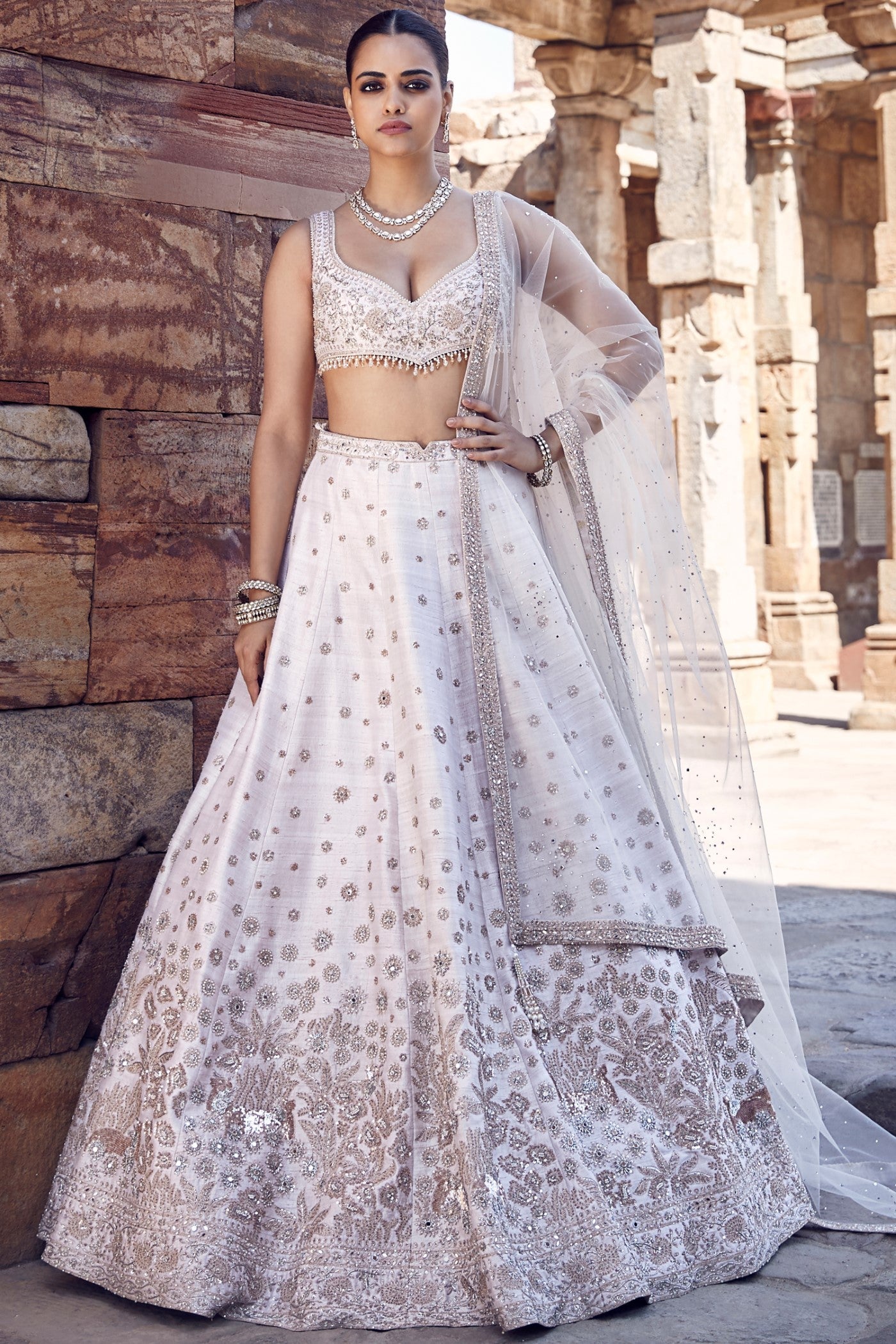 The Ekru Royal Nandi Lehenga