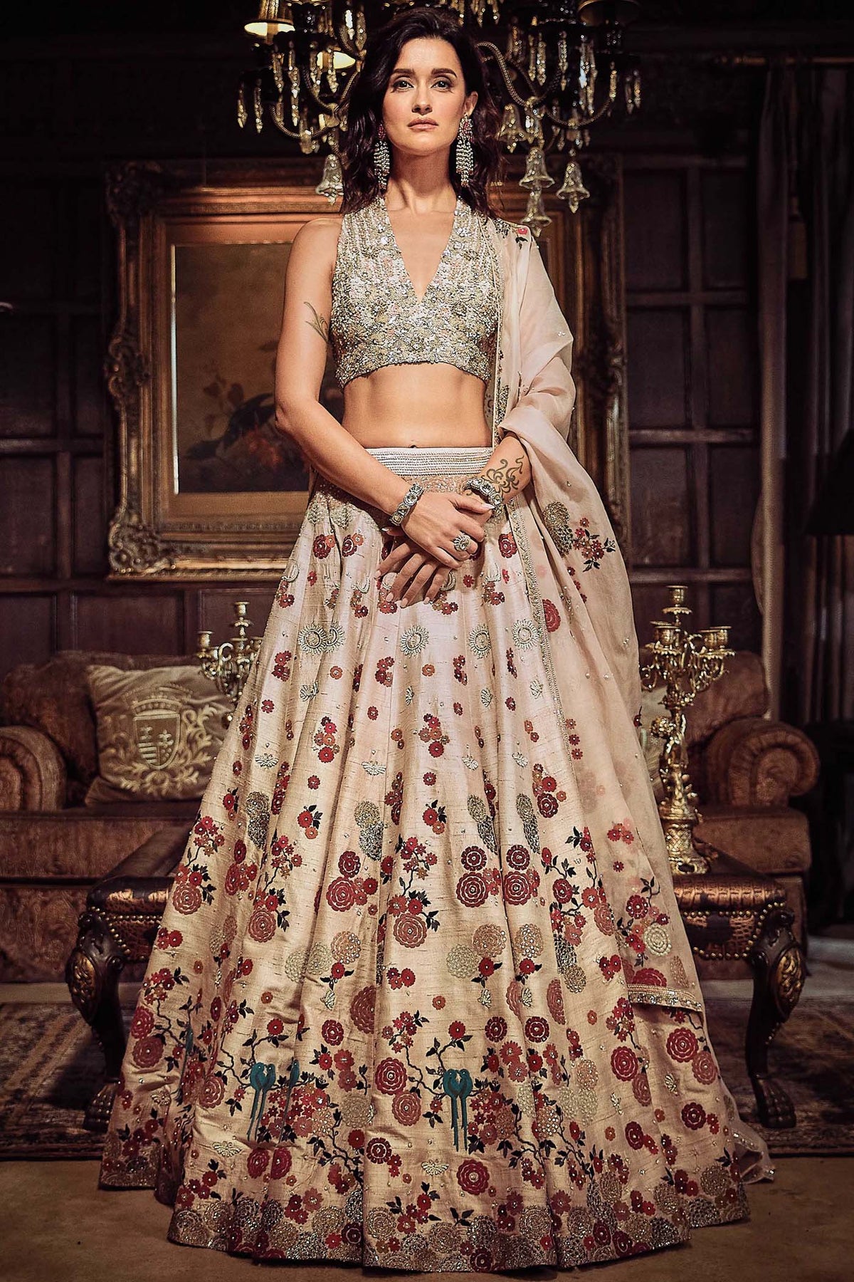 The Satire Japanese Pink Lehenga