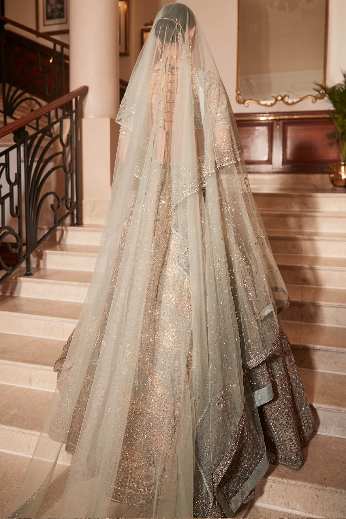 The Royal Lotus Pond Jade Lehenga