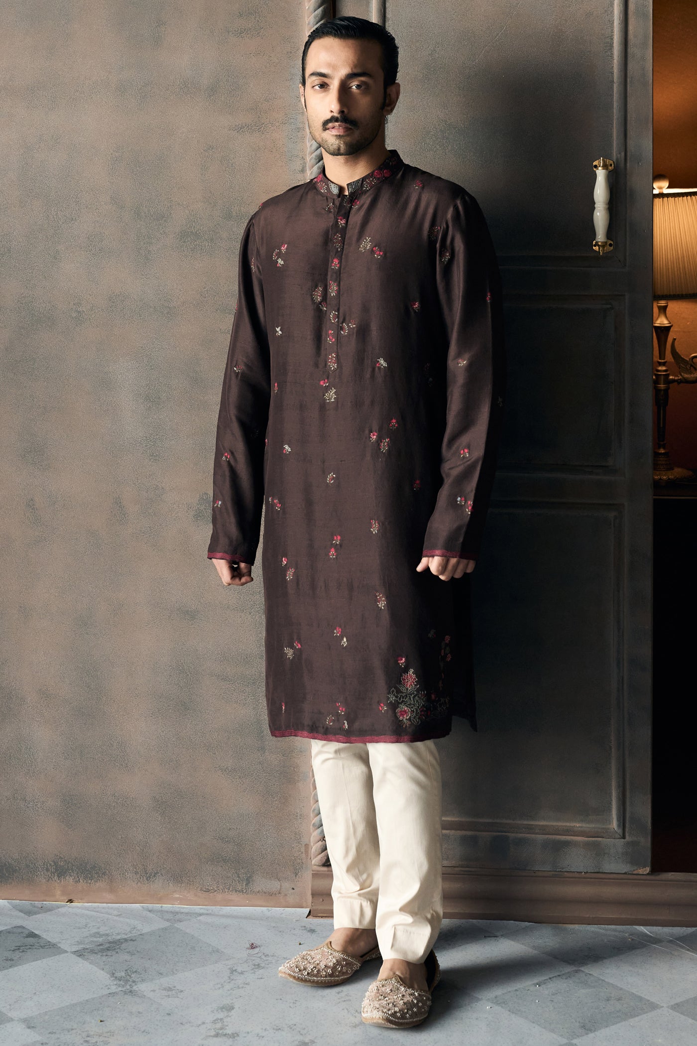 The Bikhra Phoolbagh Brown Kurta Set
