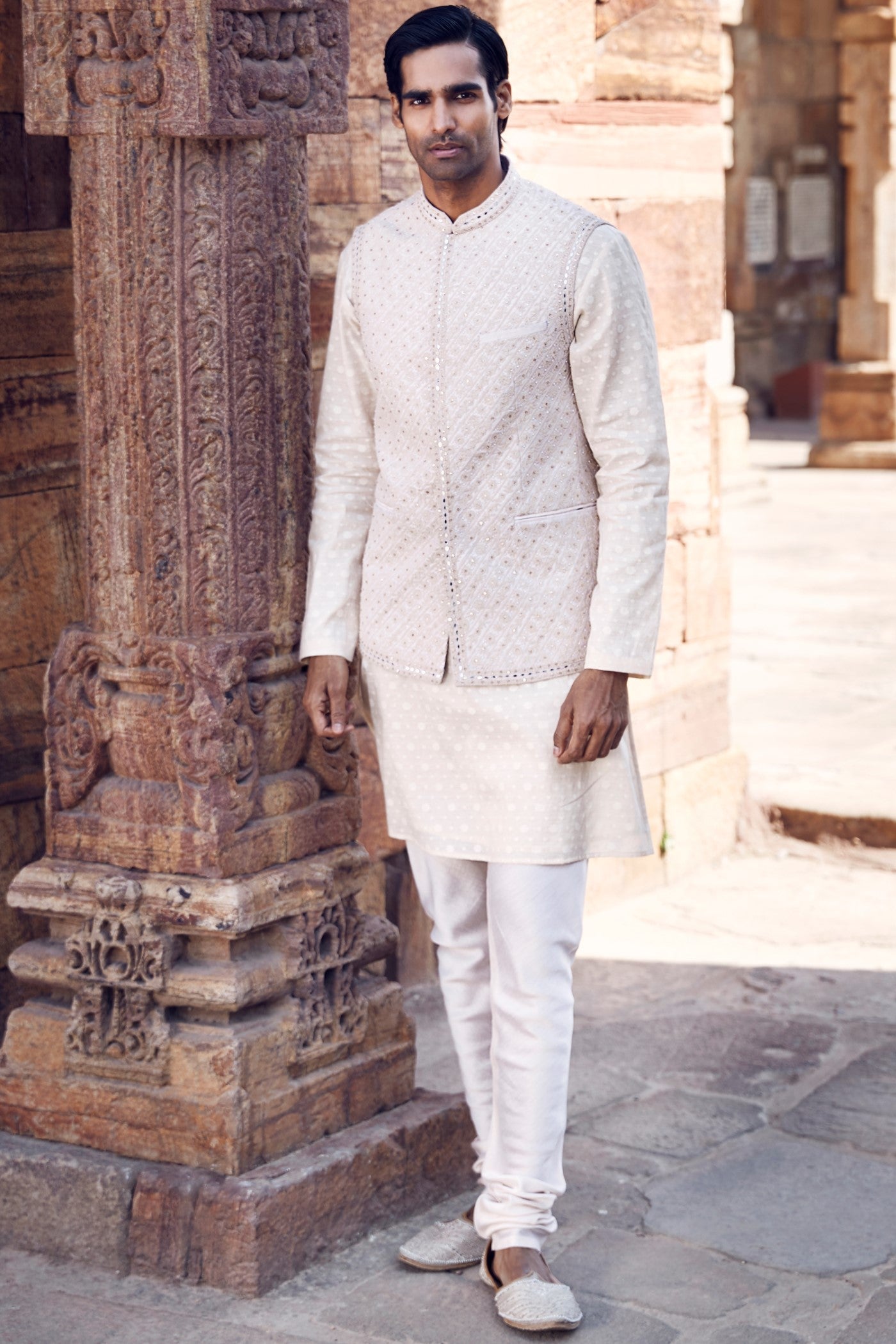 The Nayab Dandy Jacket with a Saada Kurta