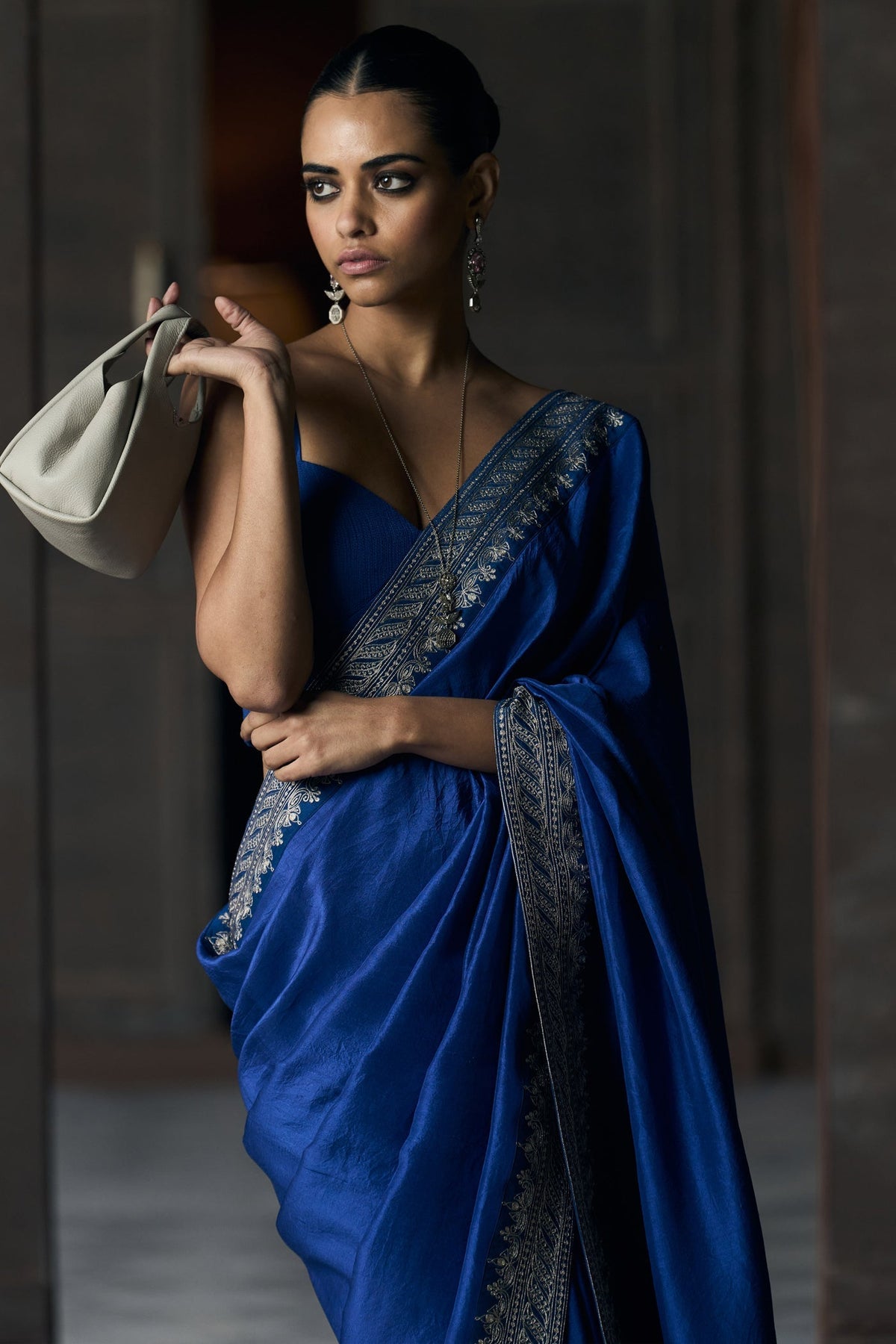 The Cobalt Silk Sirena Saree