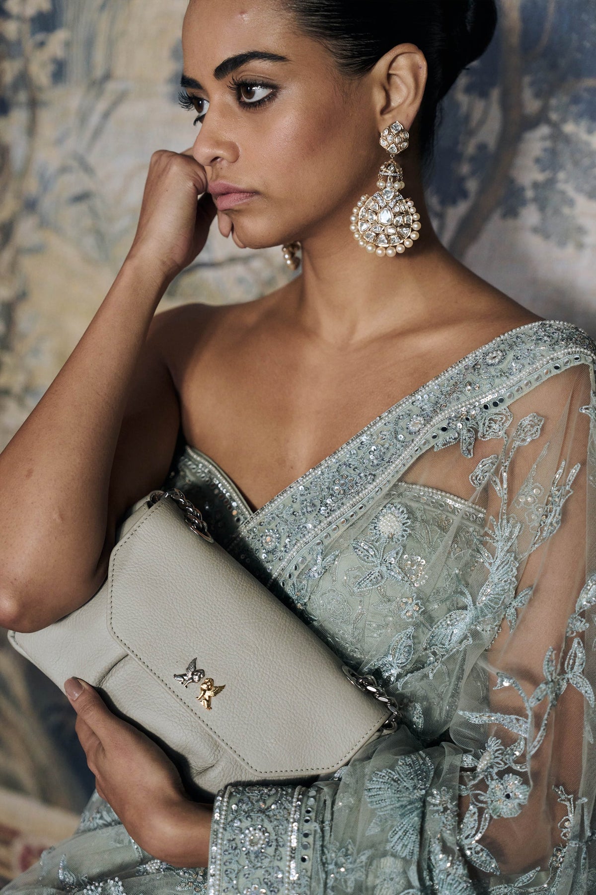 The Midnight Garden of Eden Saree