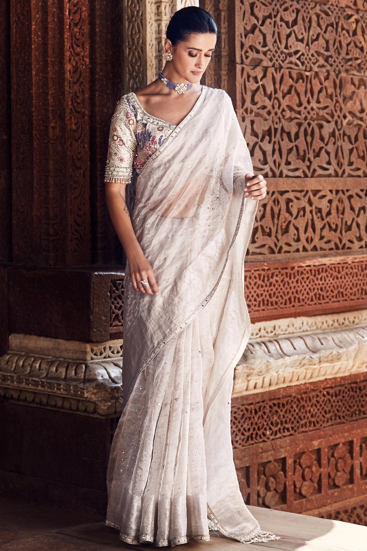 The Royal Nandi Tissue Saree