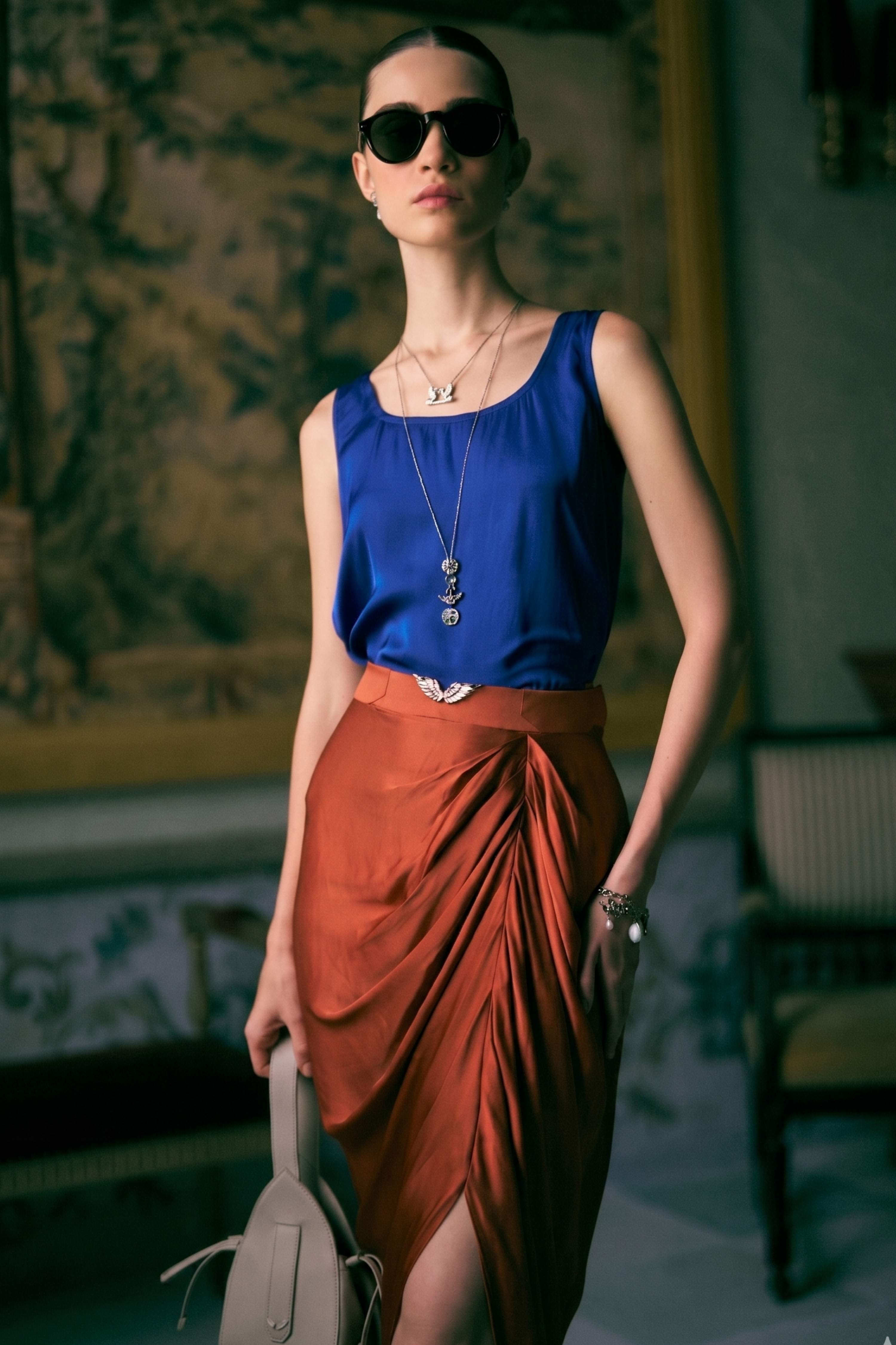 The Trinity Satin Top