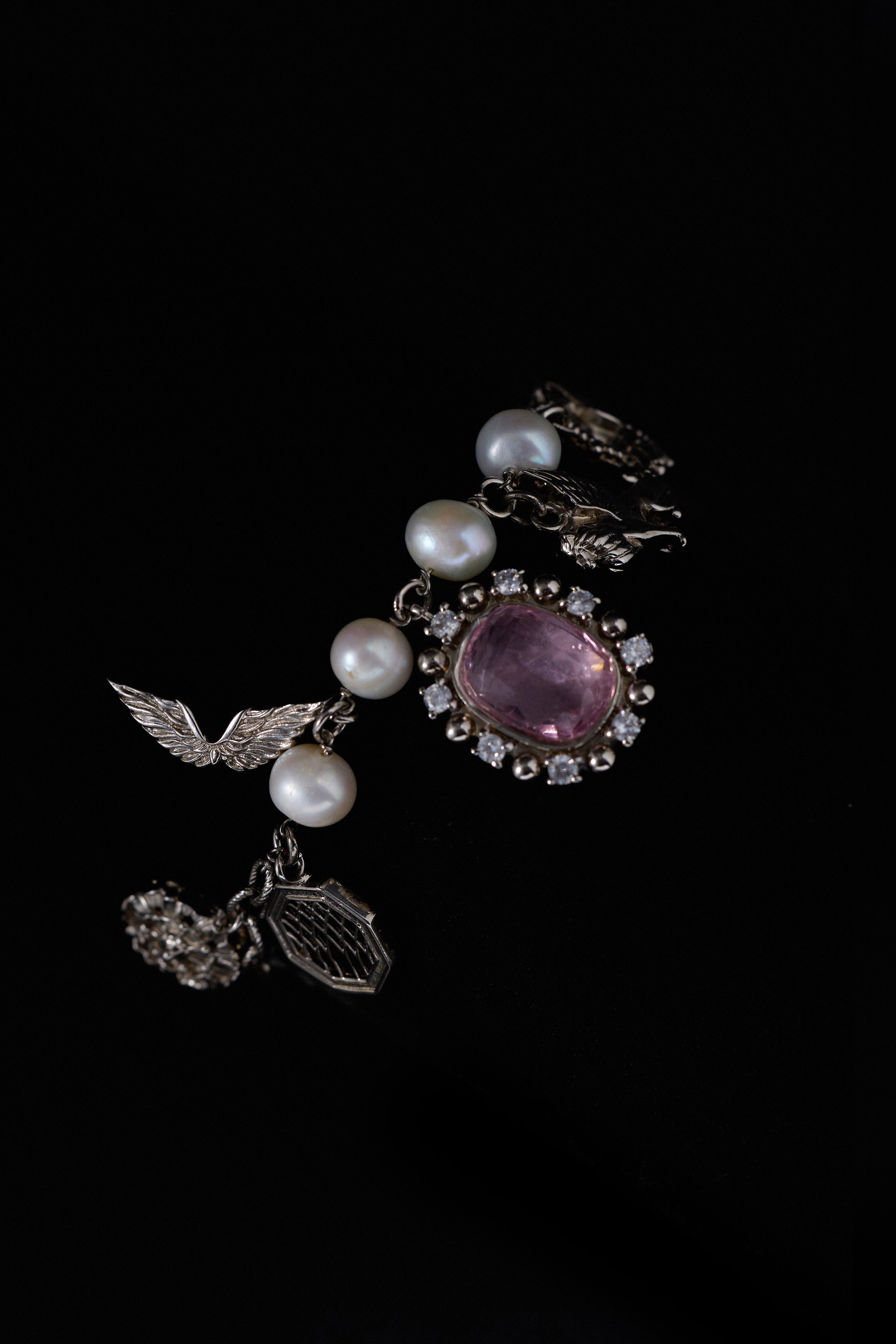 The Royal French Rose Charm Bracelet