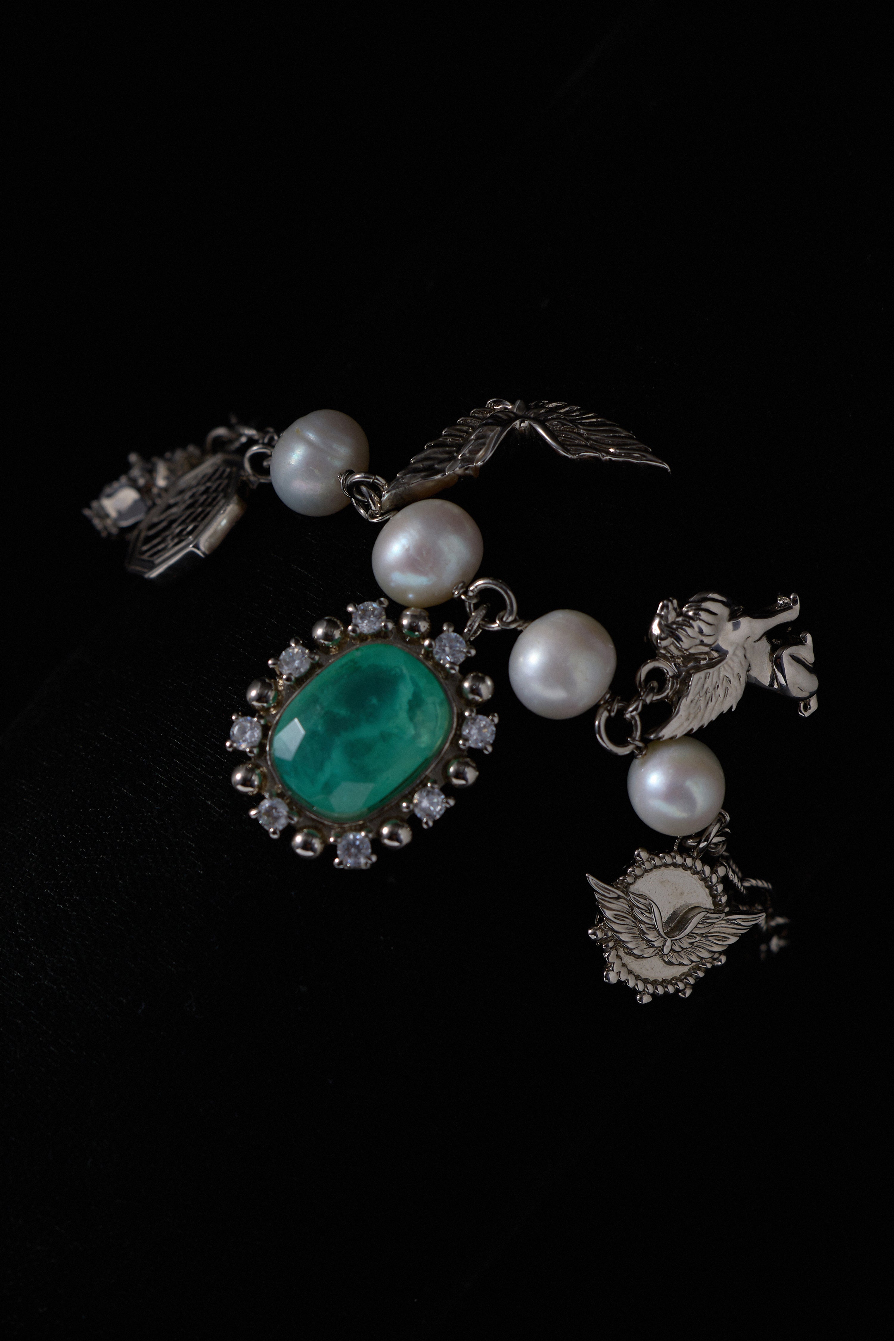 The Royal Aquamarine Charm Bracelet