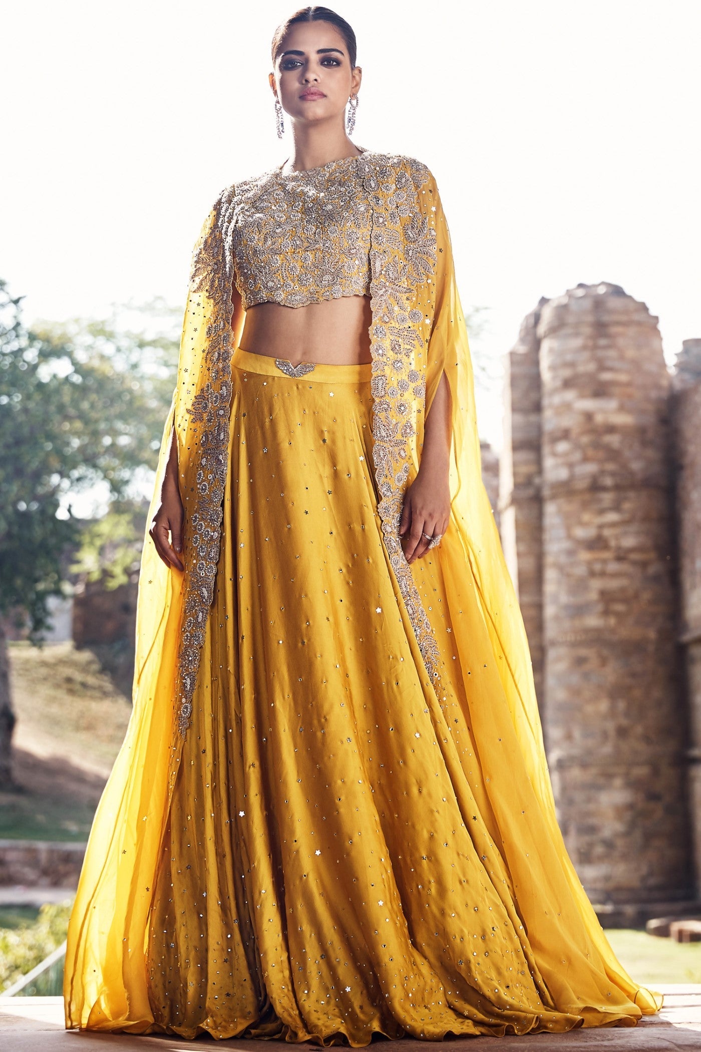 The Turmeric Couture Iconic Winged Cape