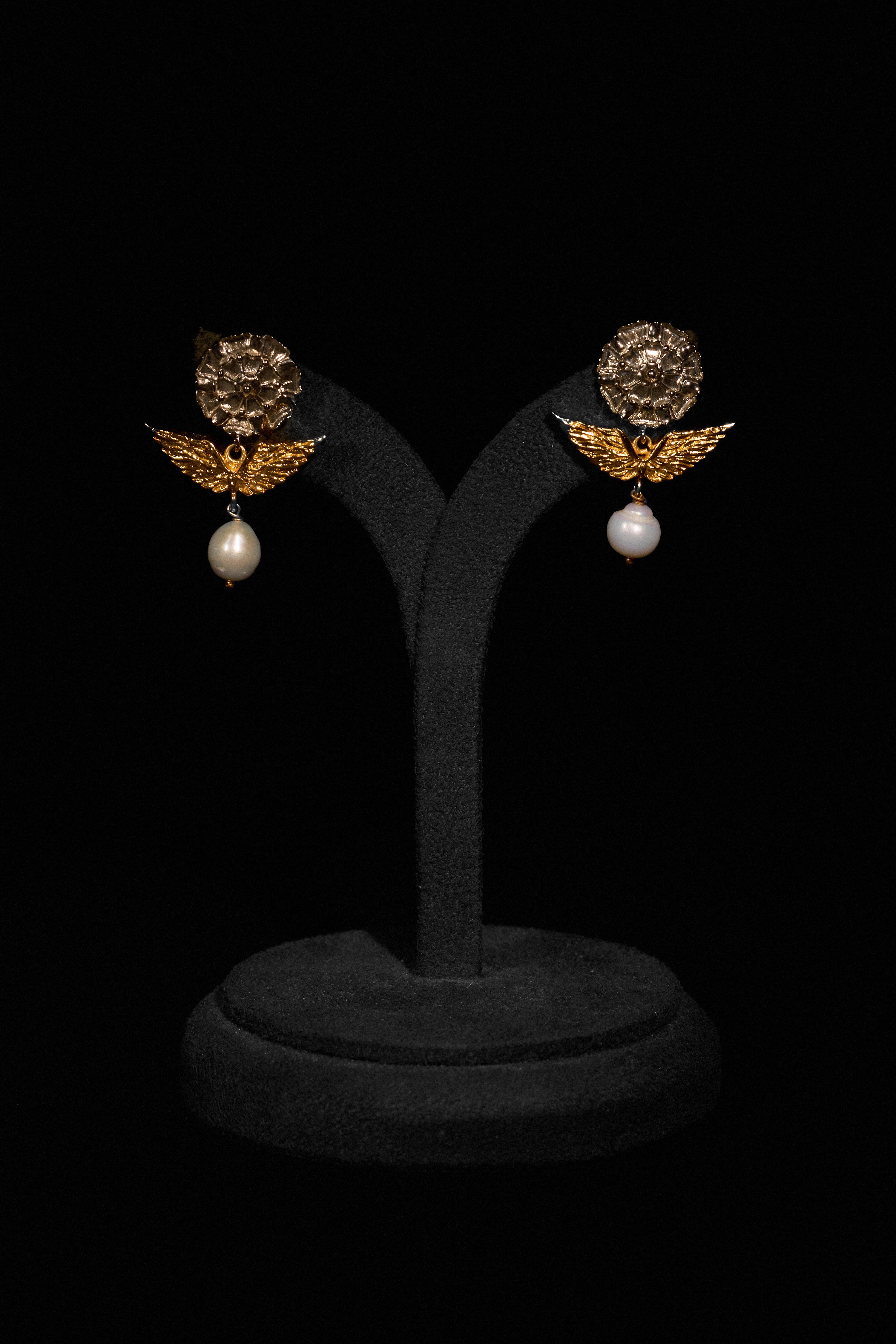 The Flying Tudor Studs in Starlight and Gold