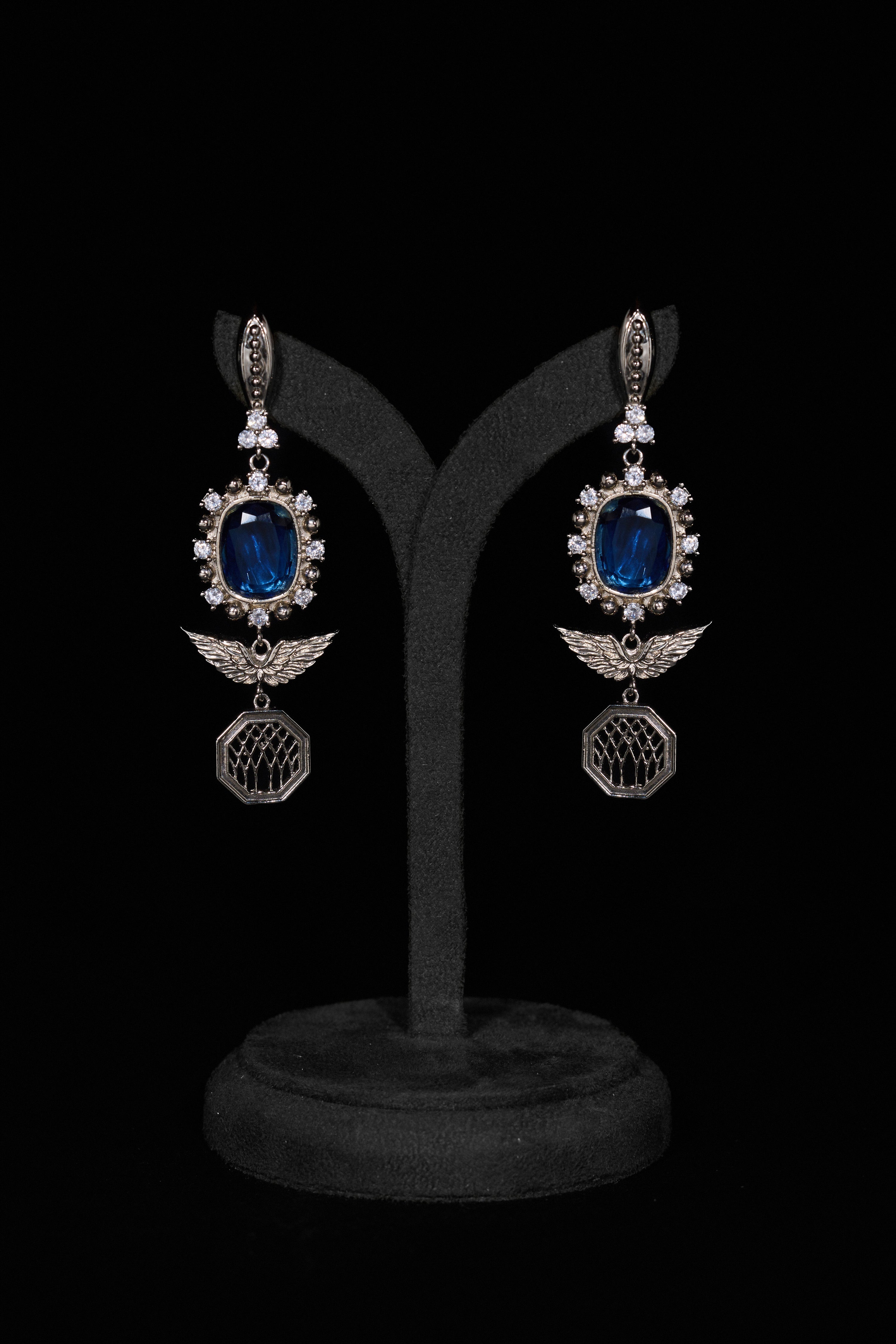 The Royal Florentine Parisian Blue Earrings in Starlight