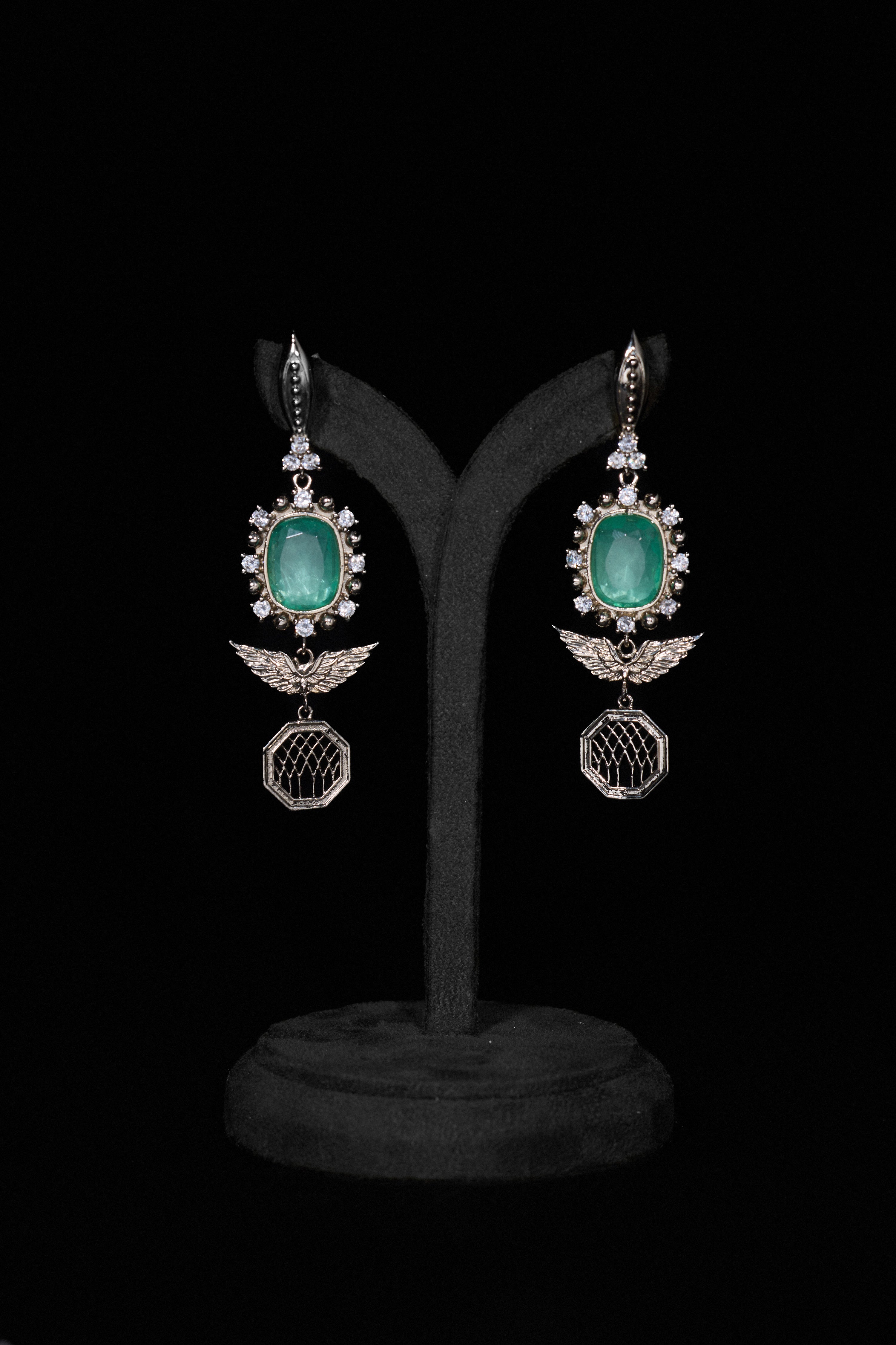 The Royal Florentine Aquamarine Earrings in Starlight