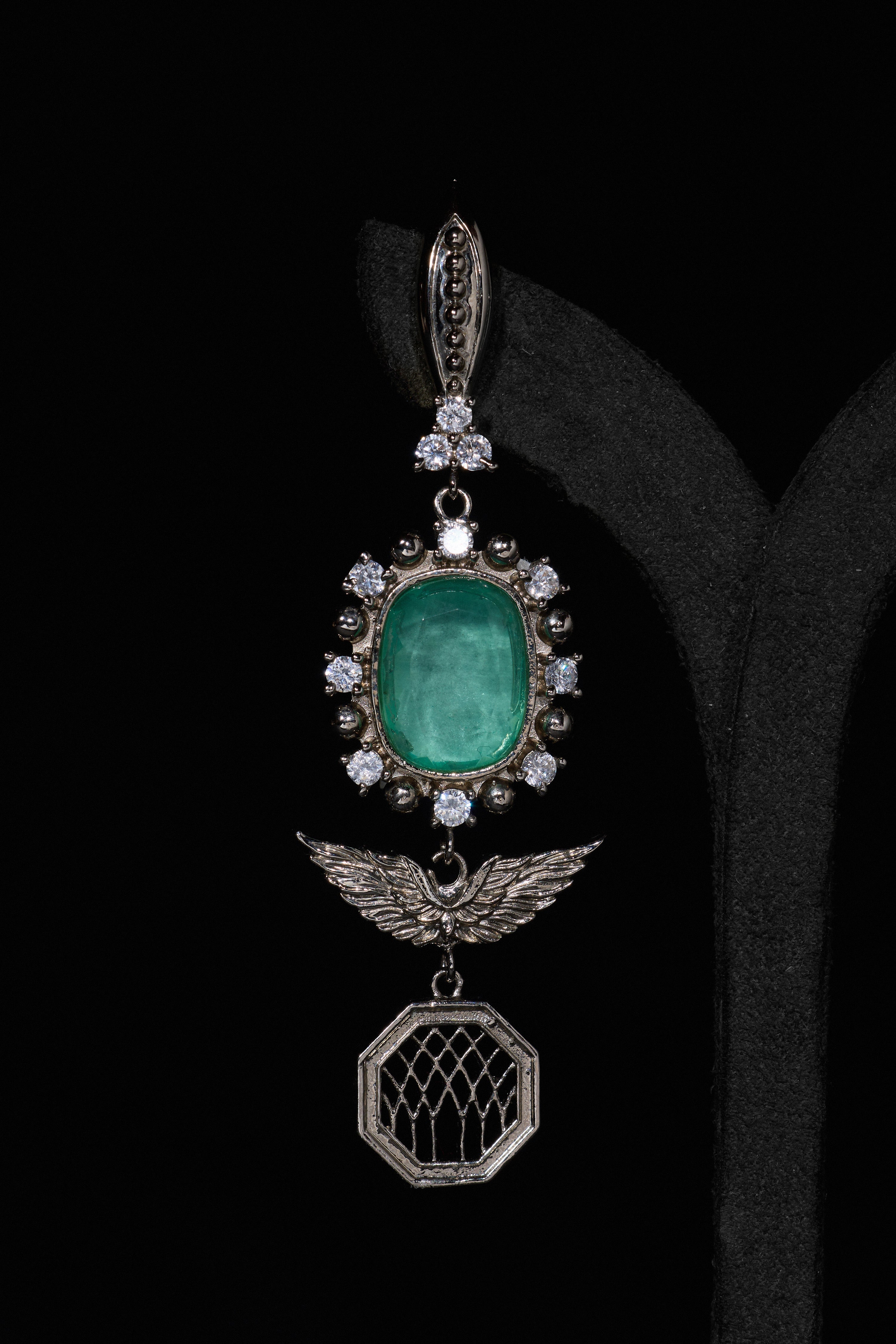 The Royal Florentine Aquamarine Earrings in Starlight