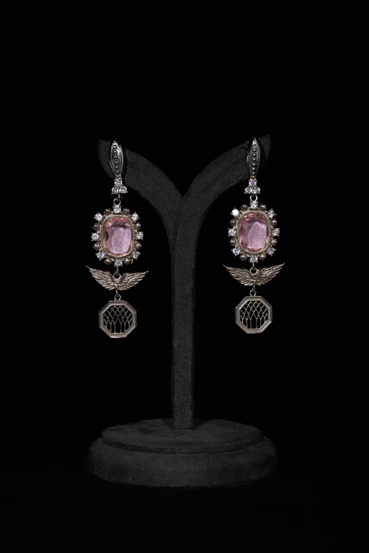 The Royal Florentine French Rose Earrings in Starlight