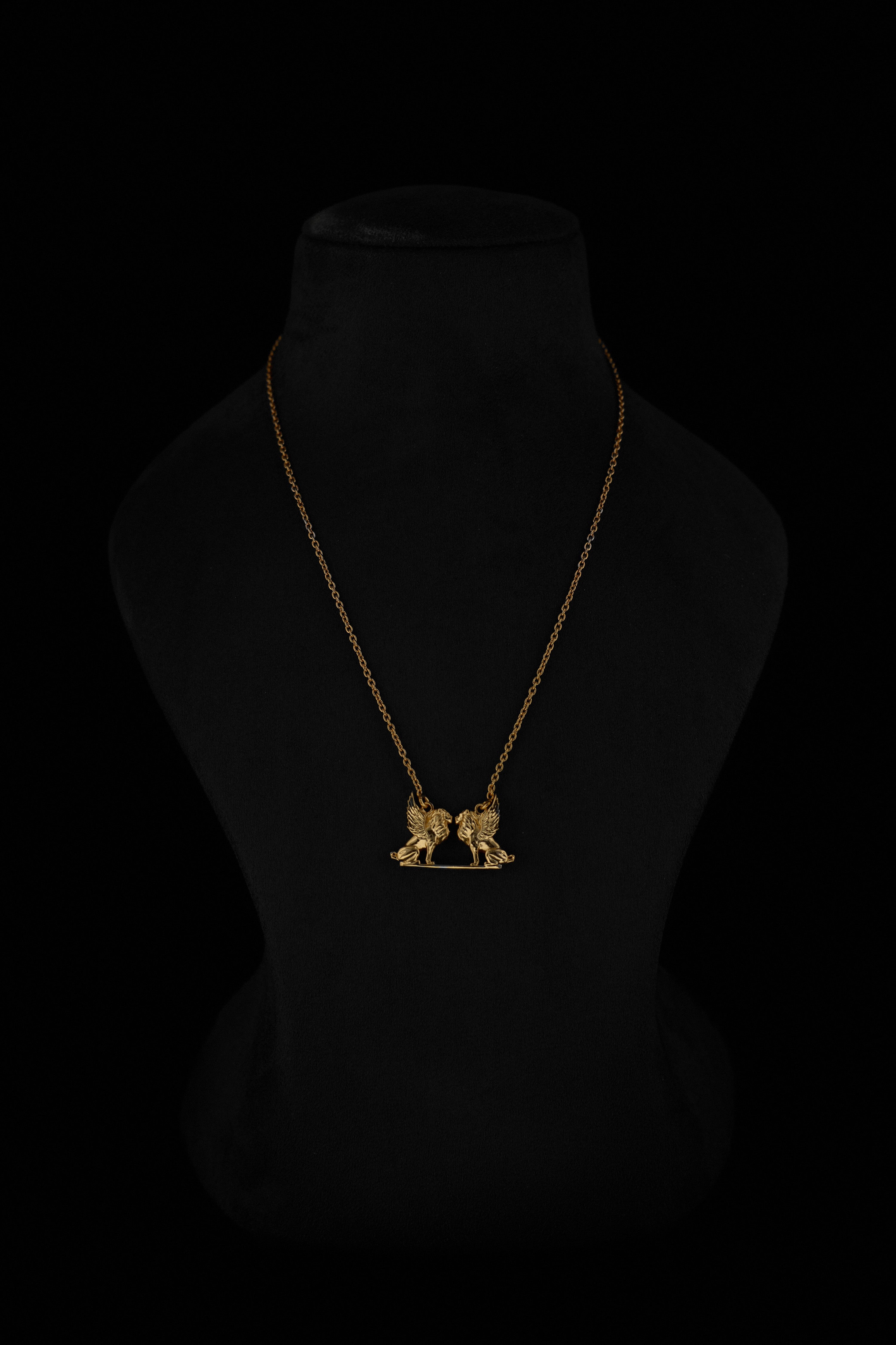 The Venetian Lion Necklace in Gold