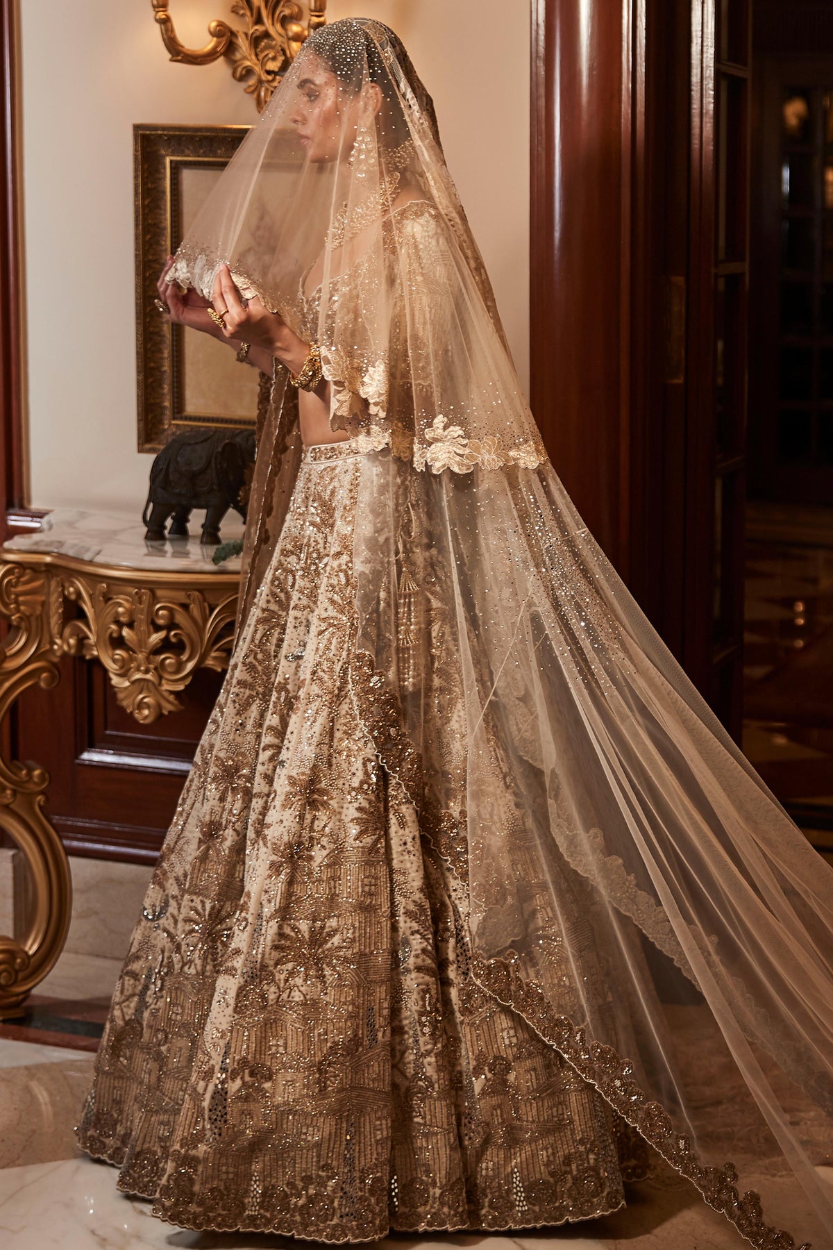 The Vintage Tuscan Heritage Lehenga