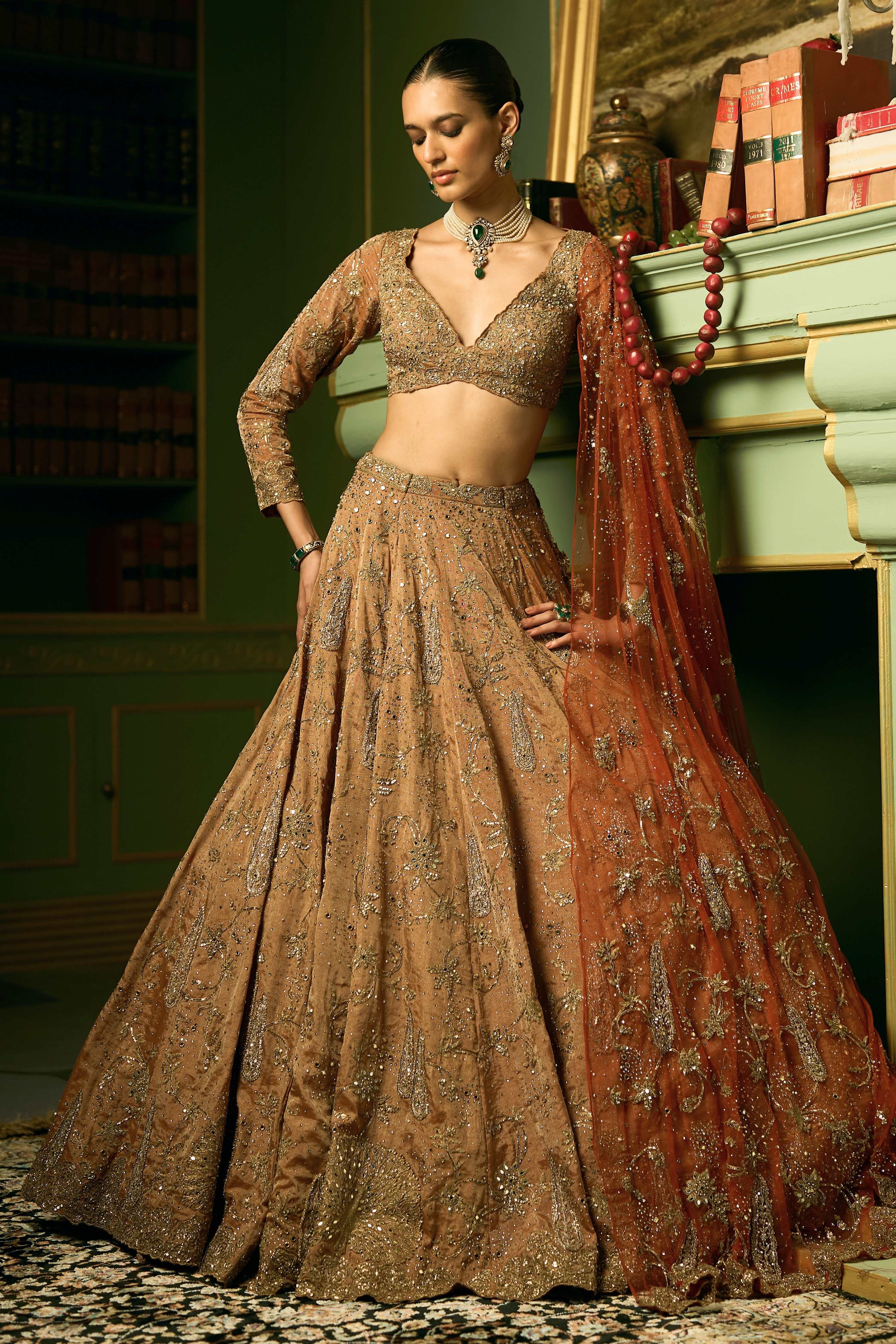 The Pine Landscape Lehenga