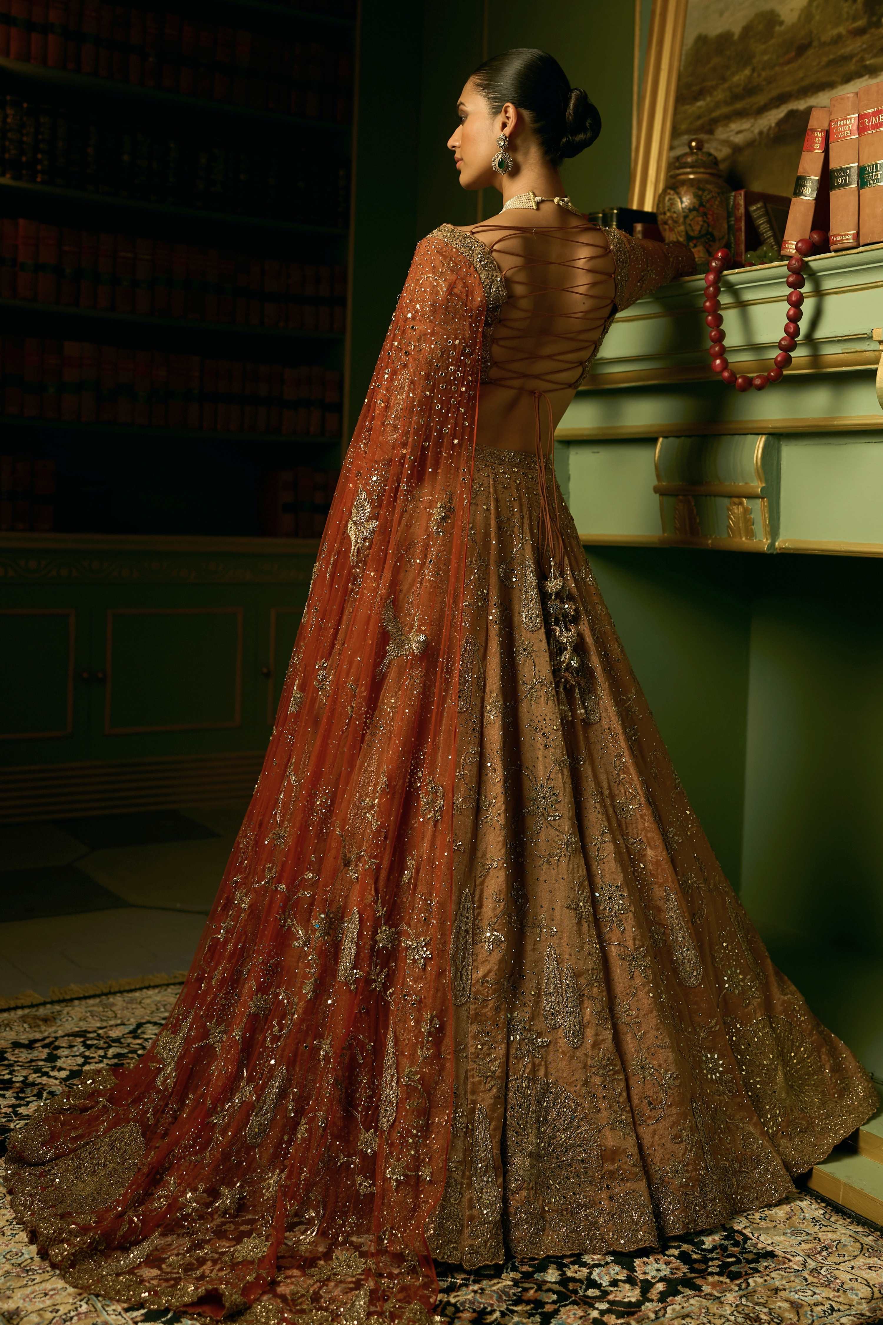 The Pine Landscape Lehenga
