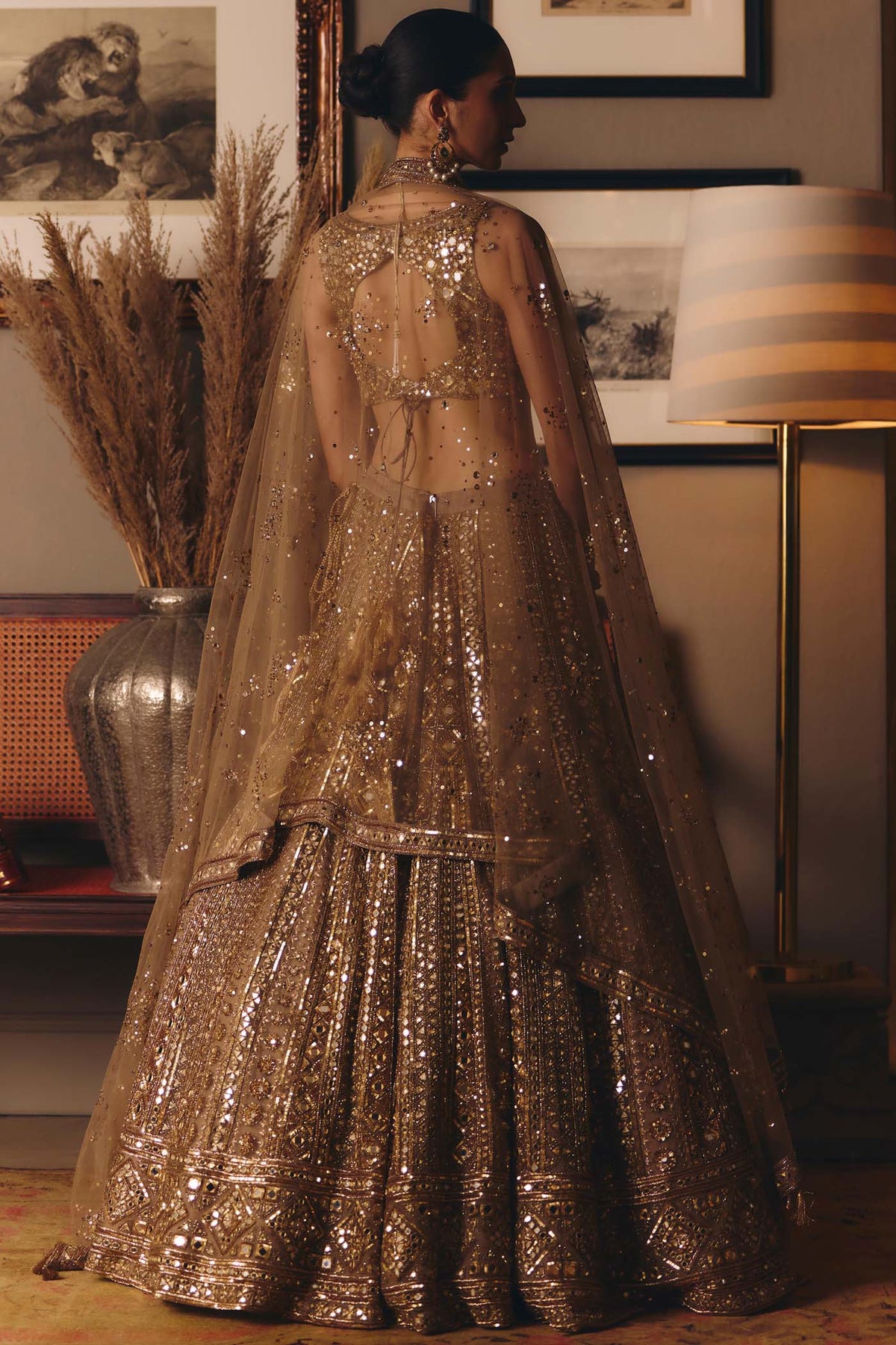 The Sheeshraag Toasted Gold Lehenga