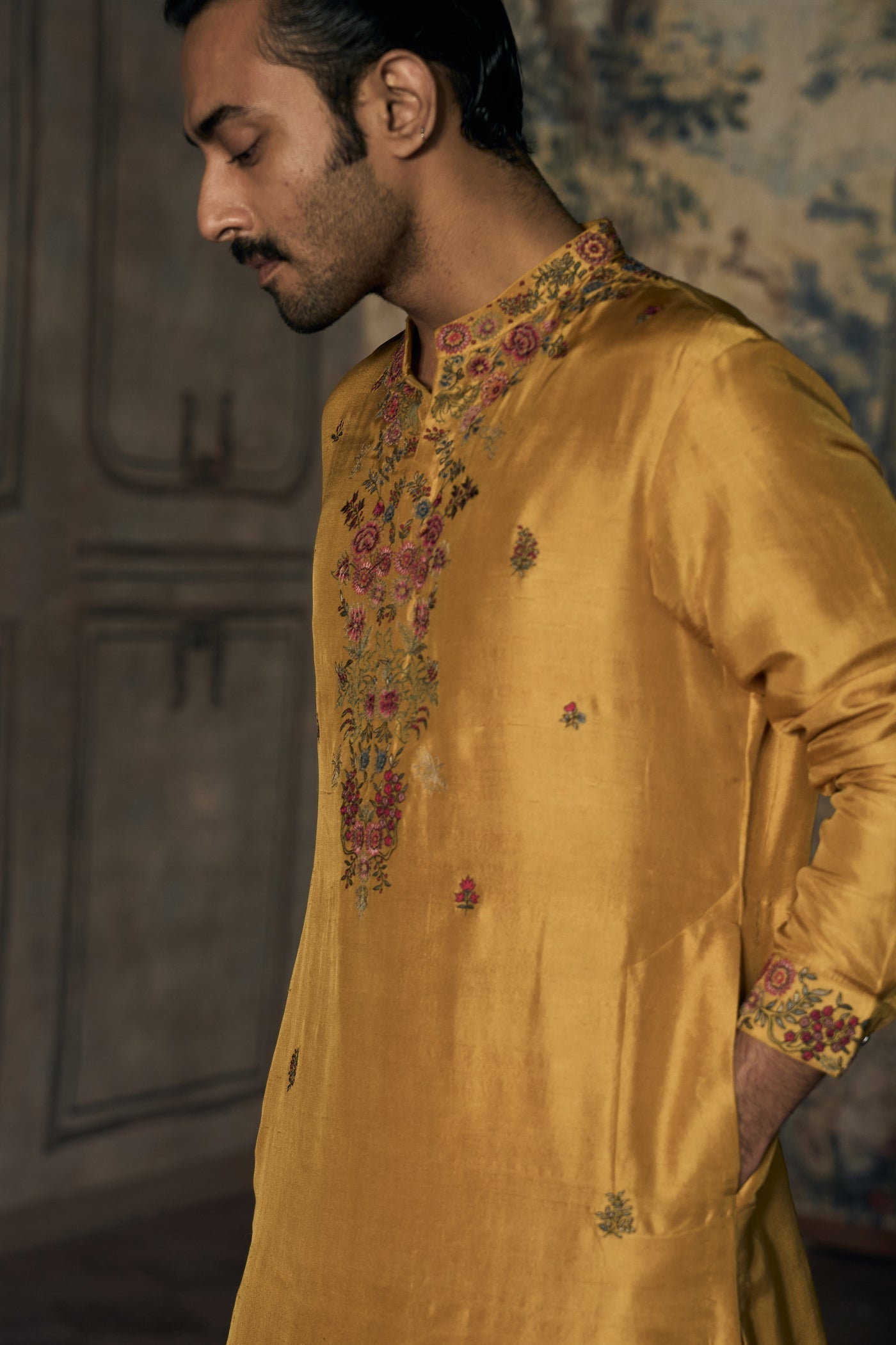The Saada Phoolbagh Amber Kurta Set