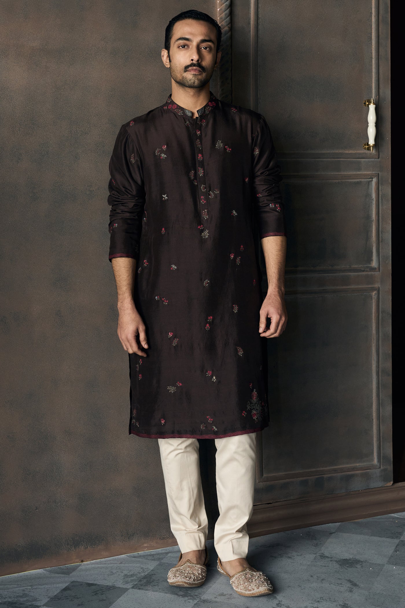 The Bikhra Phoolbagh Brown Kurta Set
