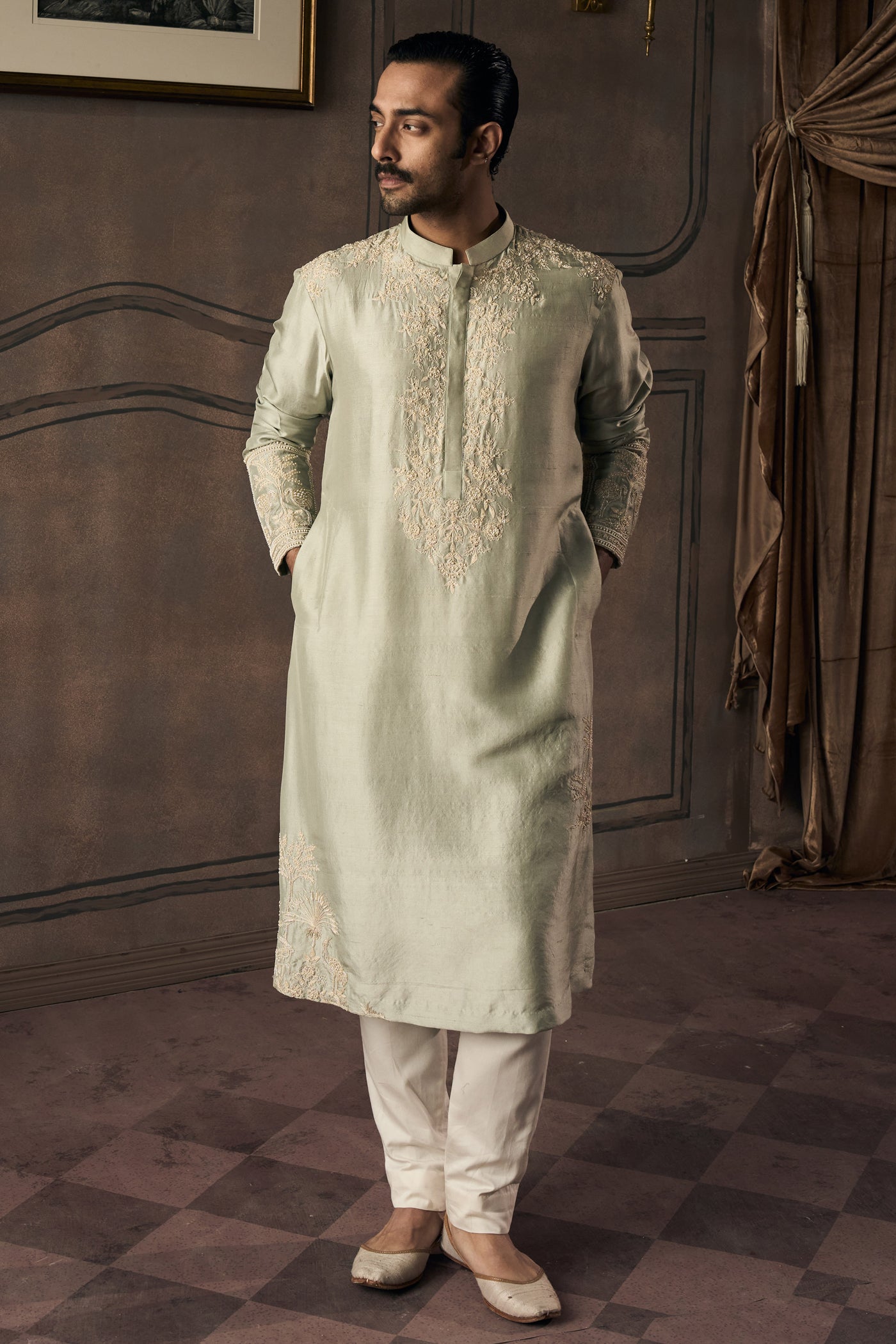 The La Creme' Masai Jade Kurta Set