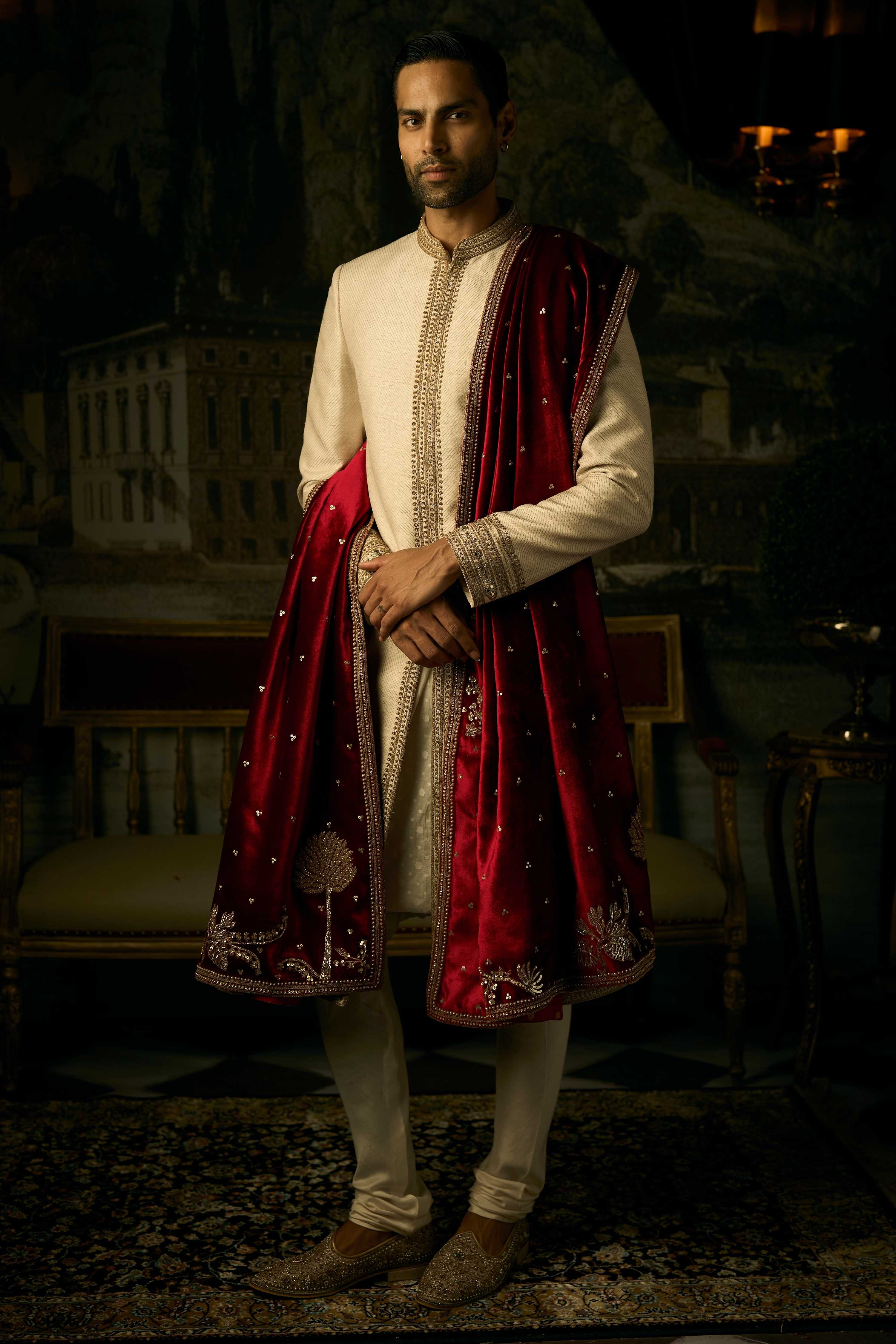 The Vintage Seascape Sherwani