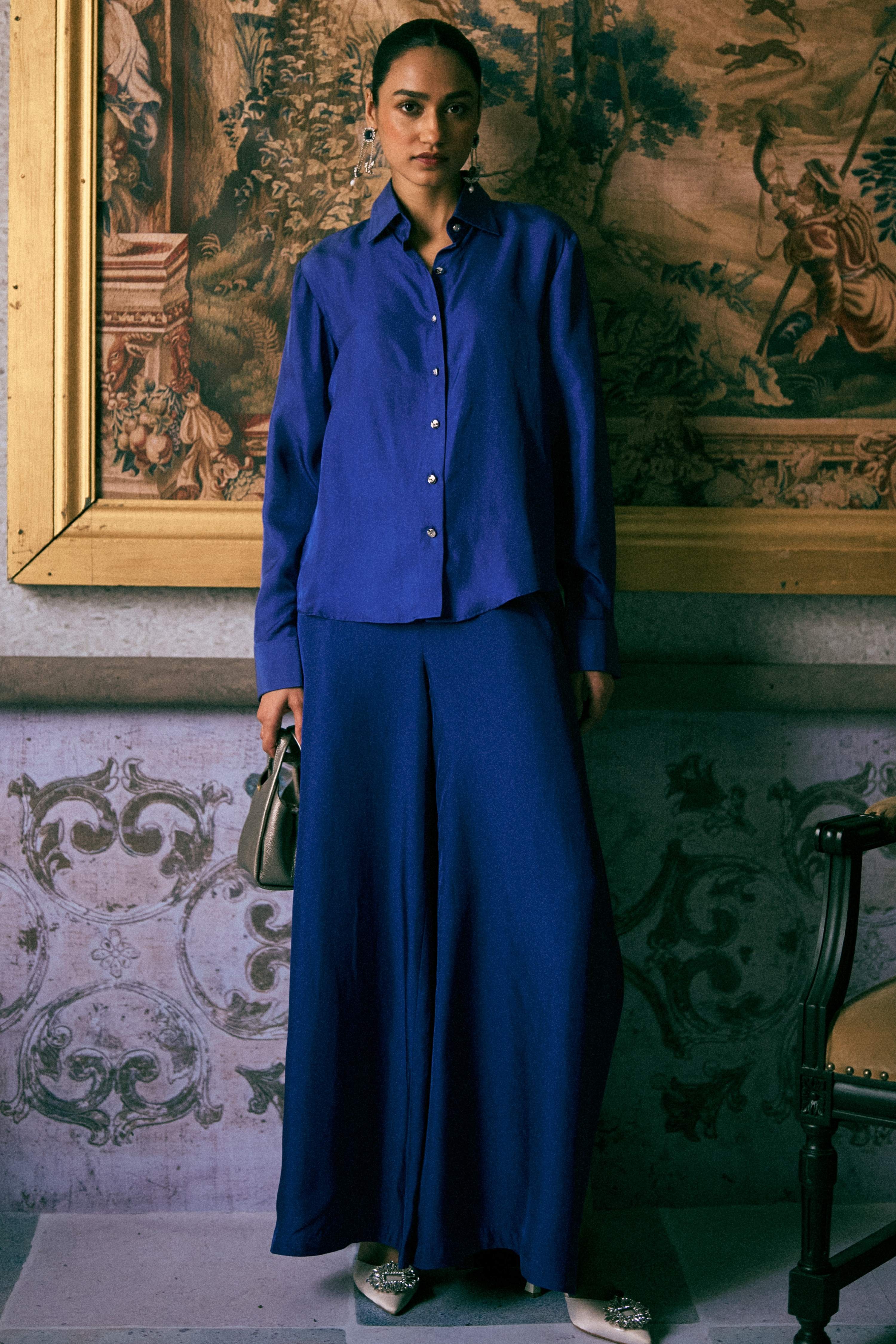 The Sauvage Silk Slit Pants