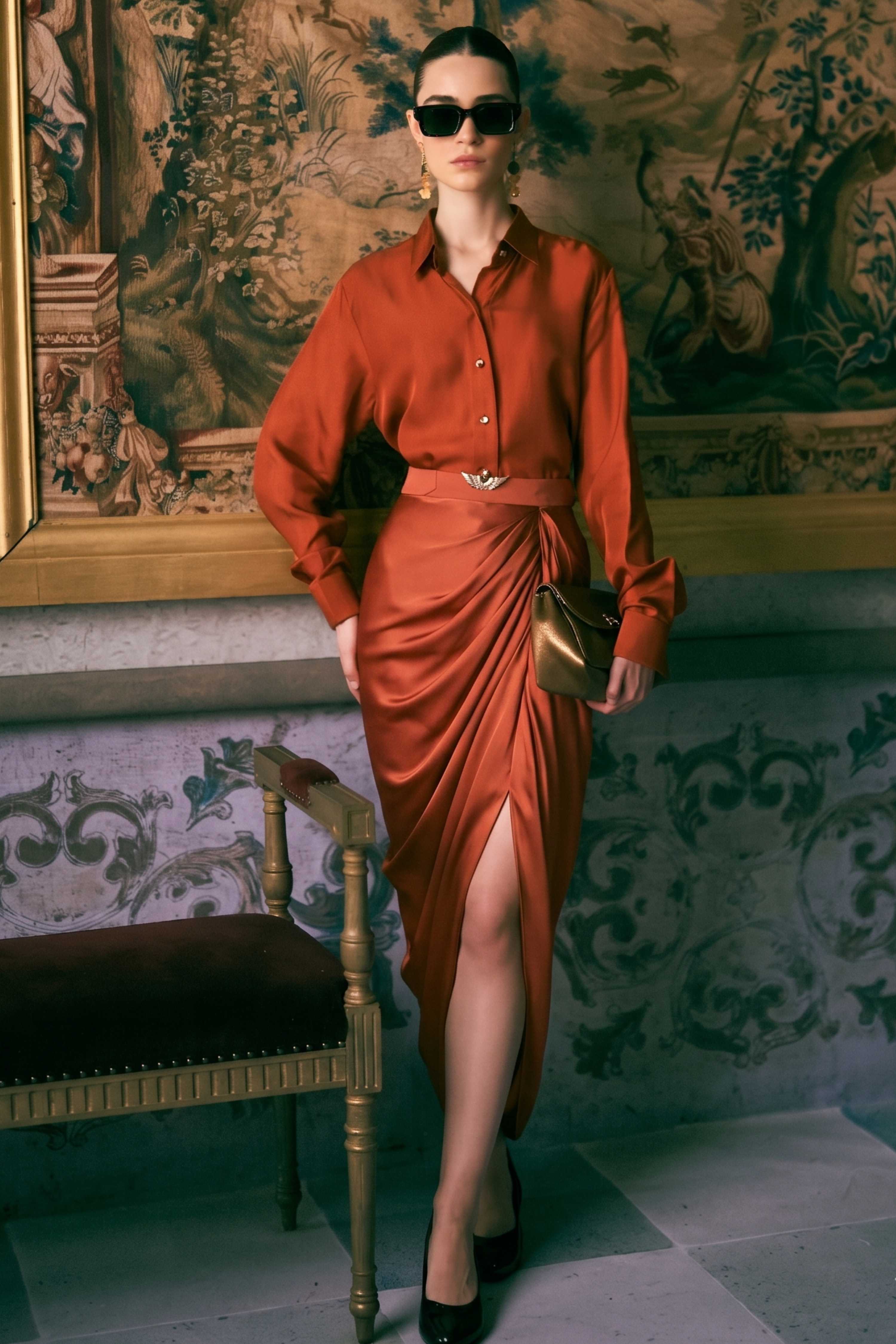 The Venetian Winged Drape Skirt