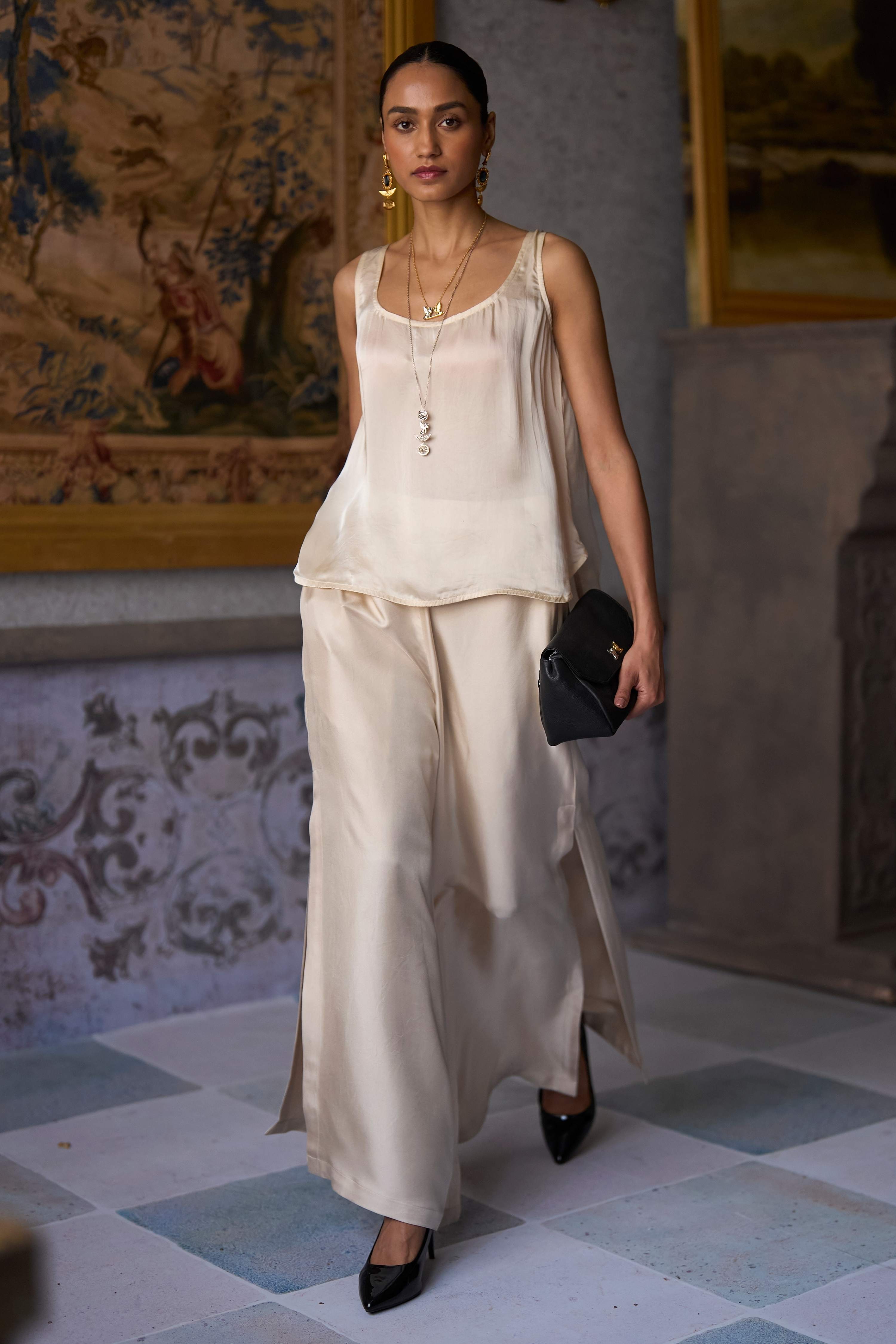 The Trinity Satin Top